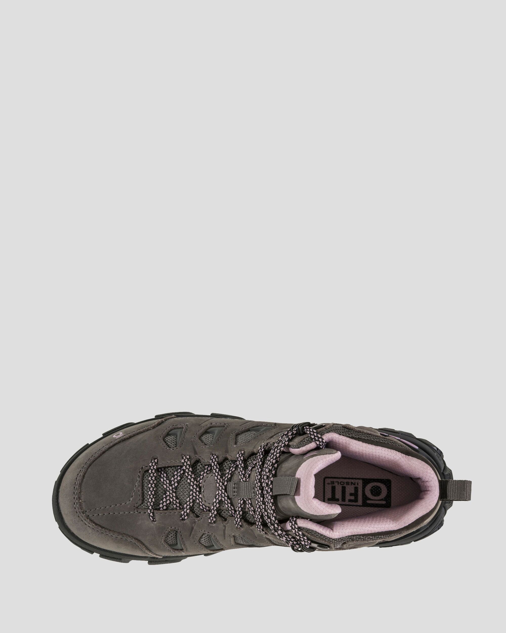 Oboz Sawtooth X Mid Waterproof Hiking Boots for Women - Wide Width Charcoal - Perfect for Outdoor Adventures & Trail Hiking