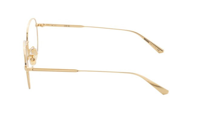 Christian Dior GEM DIORO SU A800 Gold Square Women's Eyeglasses - Luxury Designer Glasses for Women, Fashionable Square Frames for Everyday Wear & Office Style