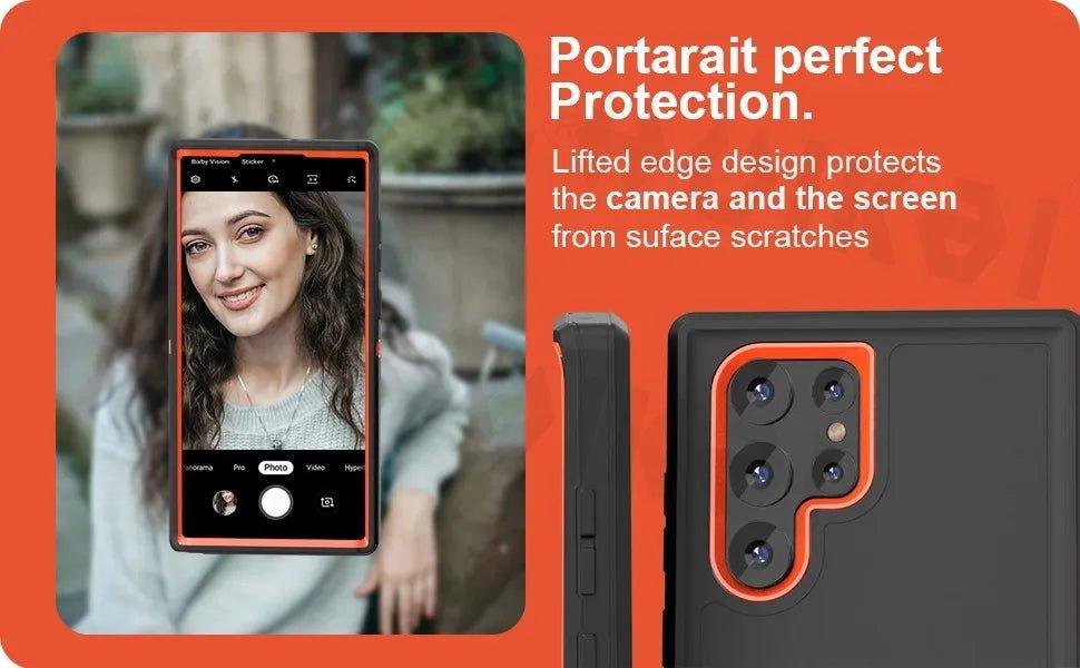 Samsung Galaxy S24 Ultra Rugged Shockproof Case - Heavy Duty Protection for Drops & Bumps - Perfect for Outdoor Adventures, Construction Work & Extreme Sports