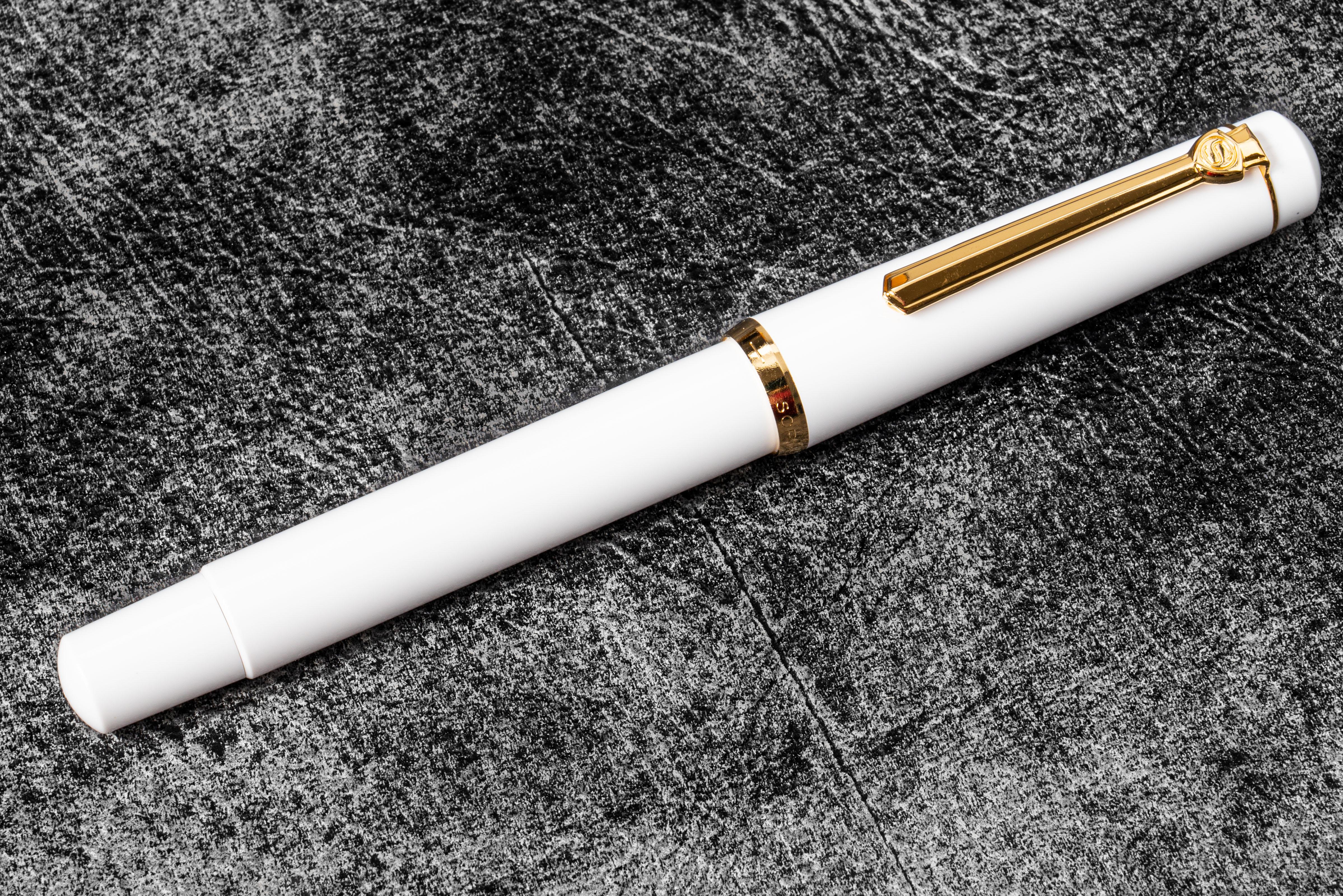 Scrikss 419 White Fountain Pen - Premium Writing Instrument for Calligraphy, Journaling & Office Use - Smooth Ink Flow & Elegant Design