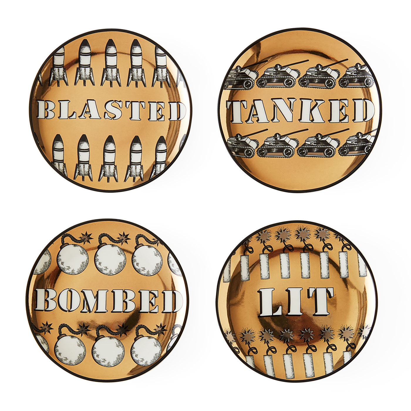 Premium Absorbent Coaster Set for Drinks - 4 Pack Non-Slip Coasters for Coffee, Beer, Wine & Cocktails - Perfect for Home, Office, Bar & Party Use