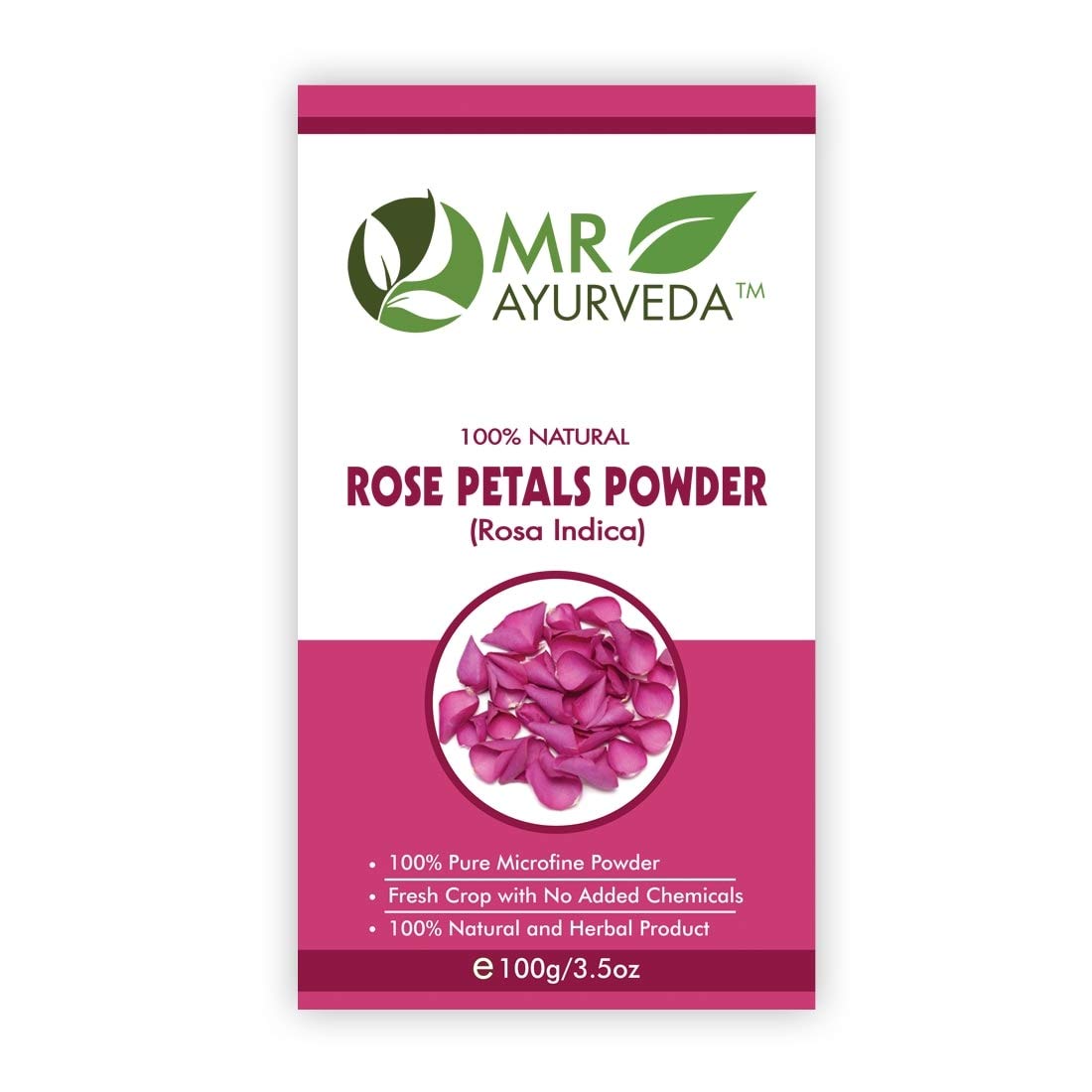 MR Ayurveda 100% Natural Rose Petals Powder, Turmeric Face Pack Powder & Orange Peel Powder - 3-Pack (100g Each) for Glowing Skin, DIY Face Masks & Natural Beauty Treatments