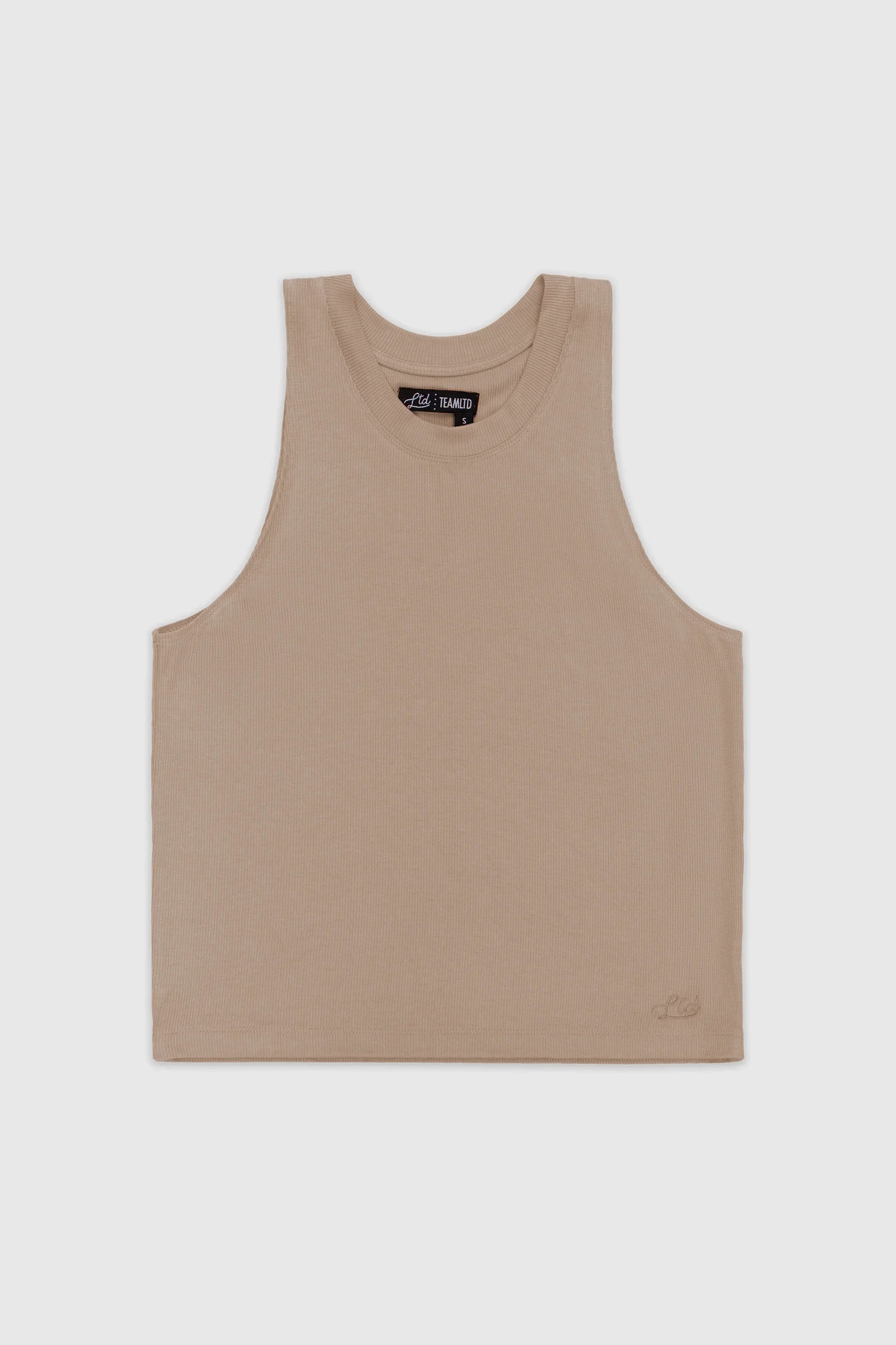 Ribbed Tank Top for Women - Soft Apricot Color, Stretchy & Comfortable - Perfect for Casual Wear, Gym, and Summer Outfits