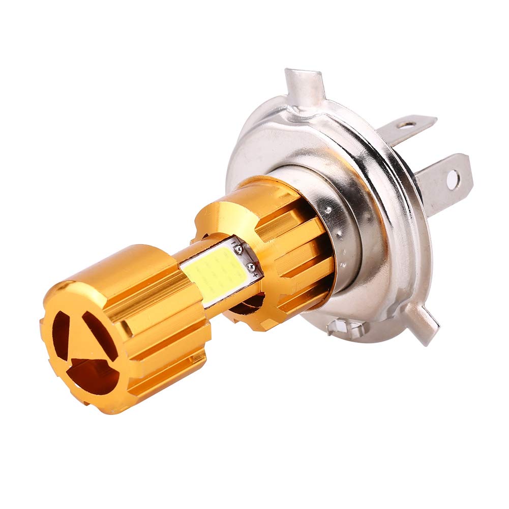 ZCLCSS H4 LED Motorcycle Headlight Bulb - 12V 18W COB LED Headlamp with White Light - Universal Fit for Motorcycles - Perfect for Night Riding & Off-Road Adventures