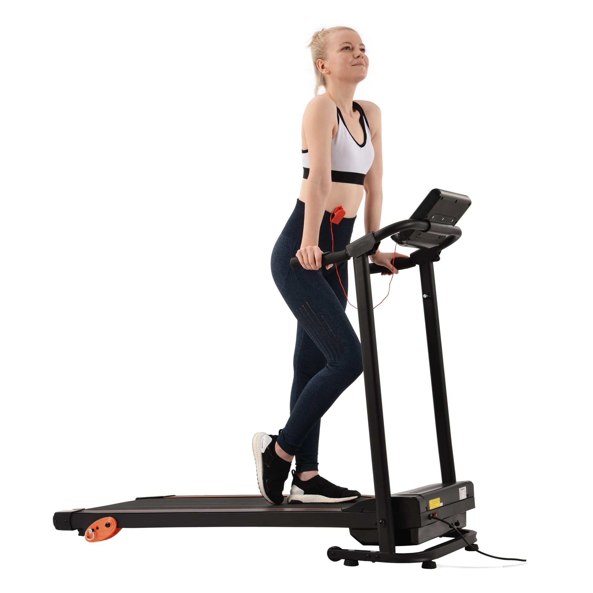 Foldable Electric Treadmill with Heart Rate Monitor & Bluetooth Speaker - 12 Preset Programs, 3 Incline Levels - Portable Compact Running Machine for Home Gym, Walking & Jogging - Perfect for Small Spaces & Apartment Workouts