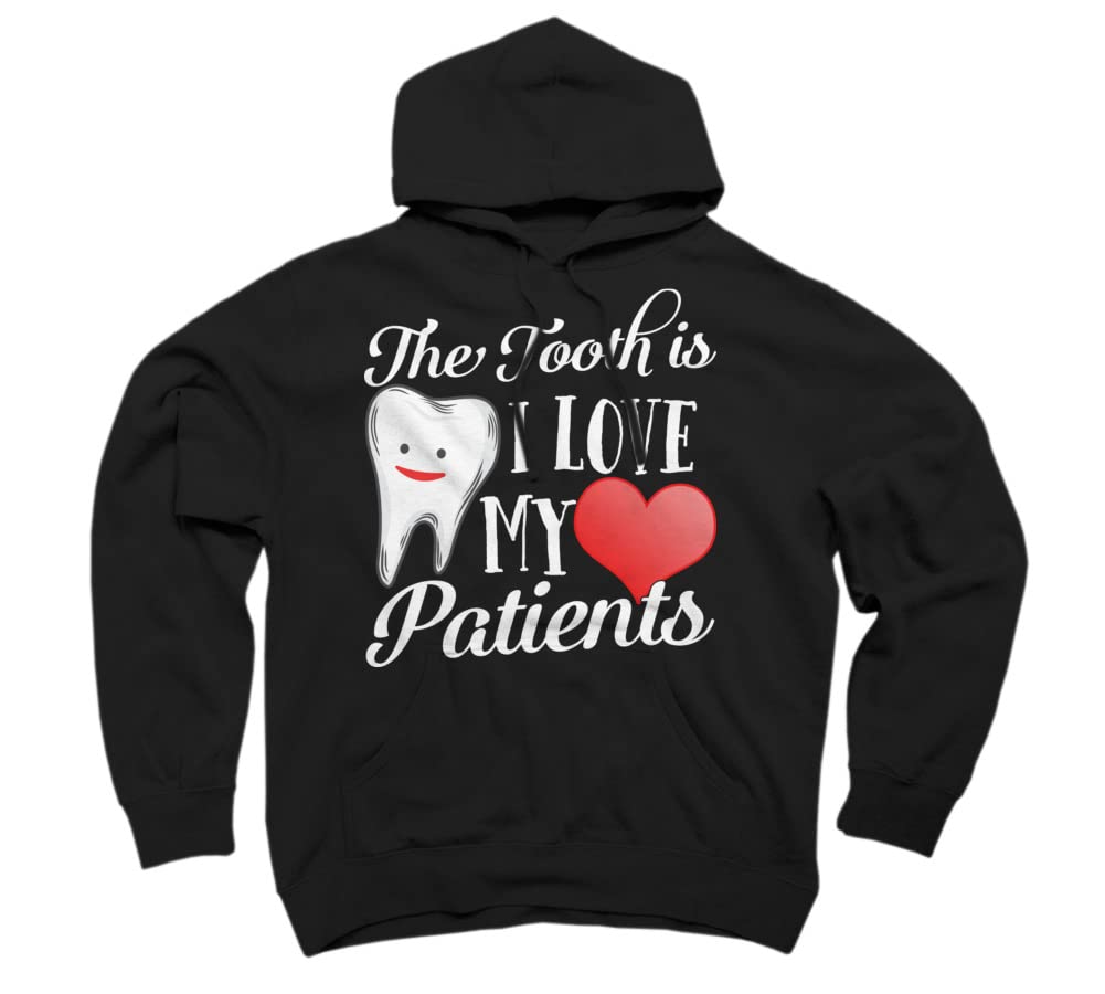 Unisex Dentist Hoodie - 'Tooth Truth is I Love My Patients' Valentine's Day Pullover Sweatshirt | Funny Dental Apparel for Dentists, Hygienists & Students | Perfect for Clinics, Valentine Gifts & Casual Wear