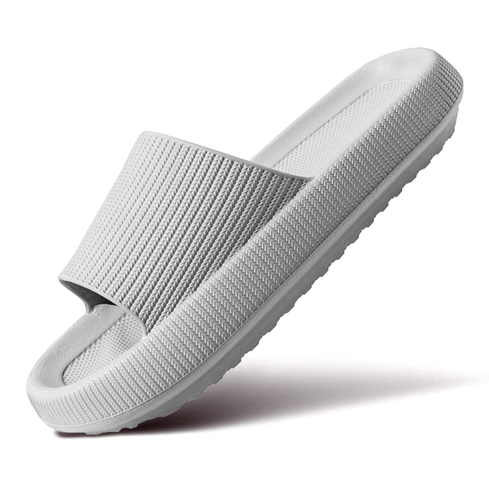 Cloud Slippers for Women & Men - Ultra Soft Pillow Slippers with Non-Slip Sole | Shower Slides, Bathroom Sandals & House Shoes | Thick Cushioned Sole for All-Day Comfort | Perfect for Indoor, Spa & Relaxation at Home