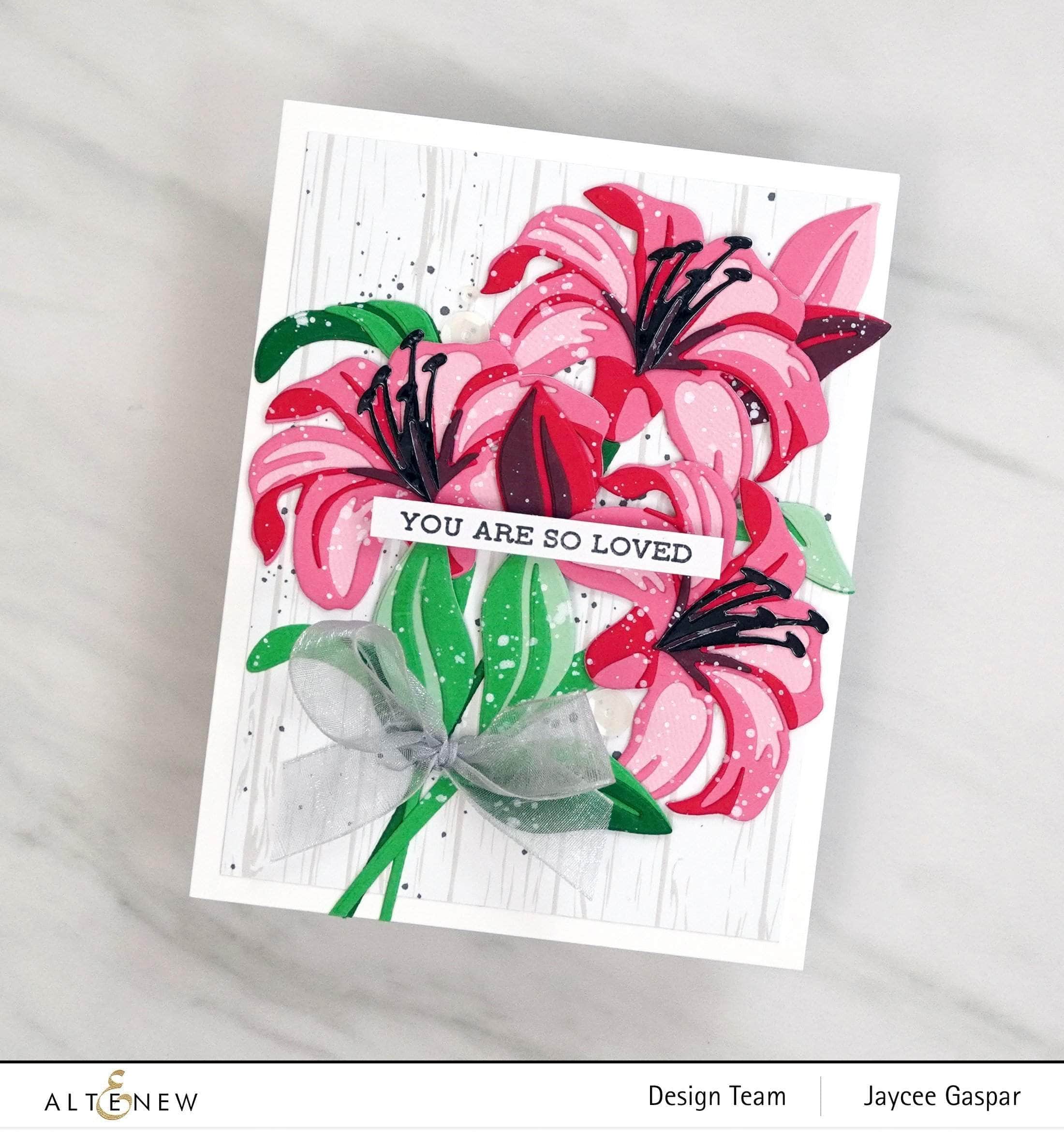 Lily Layering Die Set for Paper Flowers - DIY Scrapbooking & Card Making Supplies - Perfect for Handmade Greeting Cards, Wedding Invitations, and Home Decor