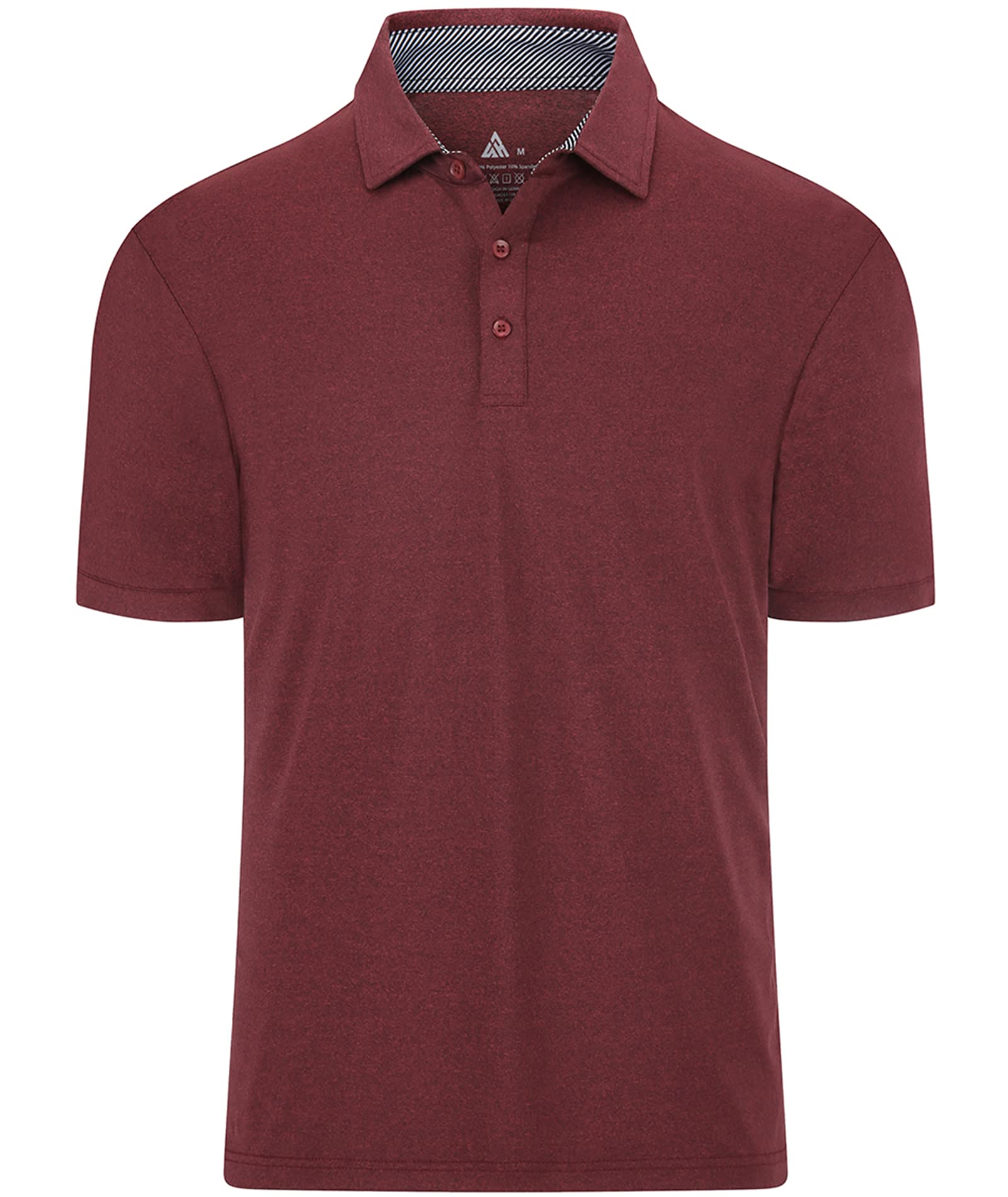 V VALANCH Men's Performance Golf Polo Shirt - Moisture Wicking Quick Dry Short Sleeve Shirt for Summer - Perfect for Golf, Tennis & Casual Wear