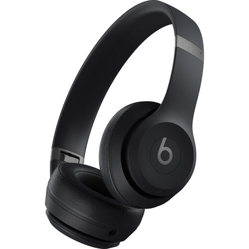 Beats Solo 4 Wireless On-Ear Headphones with Active Noise Cancelling - Matte Black (MUW23LL/A) | Bluetooth Headset for Gym, Travel & Work