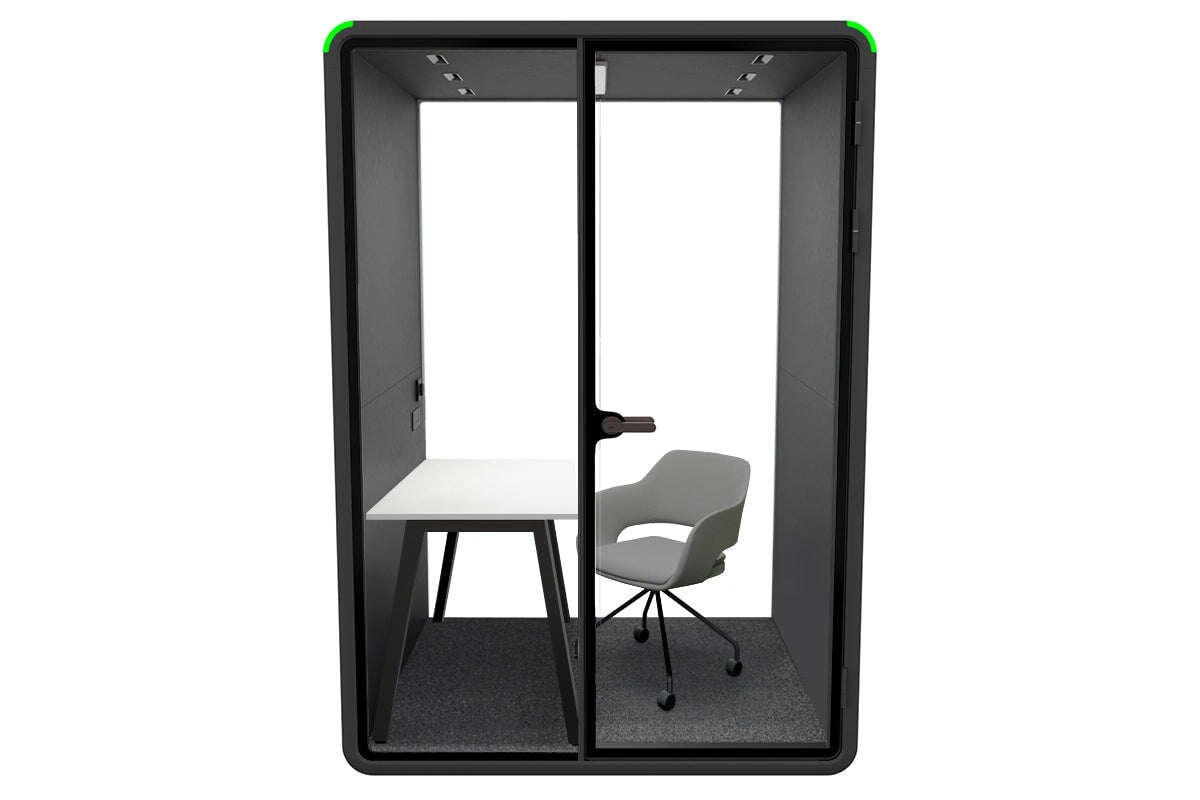 Soundproof Nest Room Booth with Quadro A Table & Echo Panel - Perfect for Home Office, Podcasting, and Recording Studios