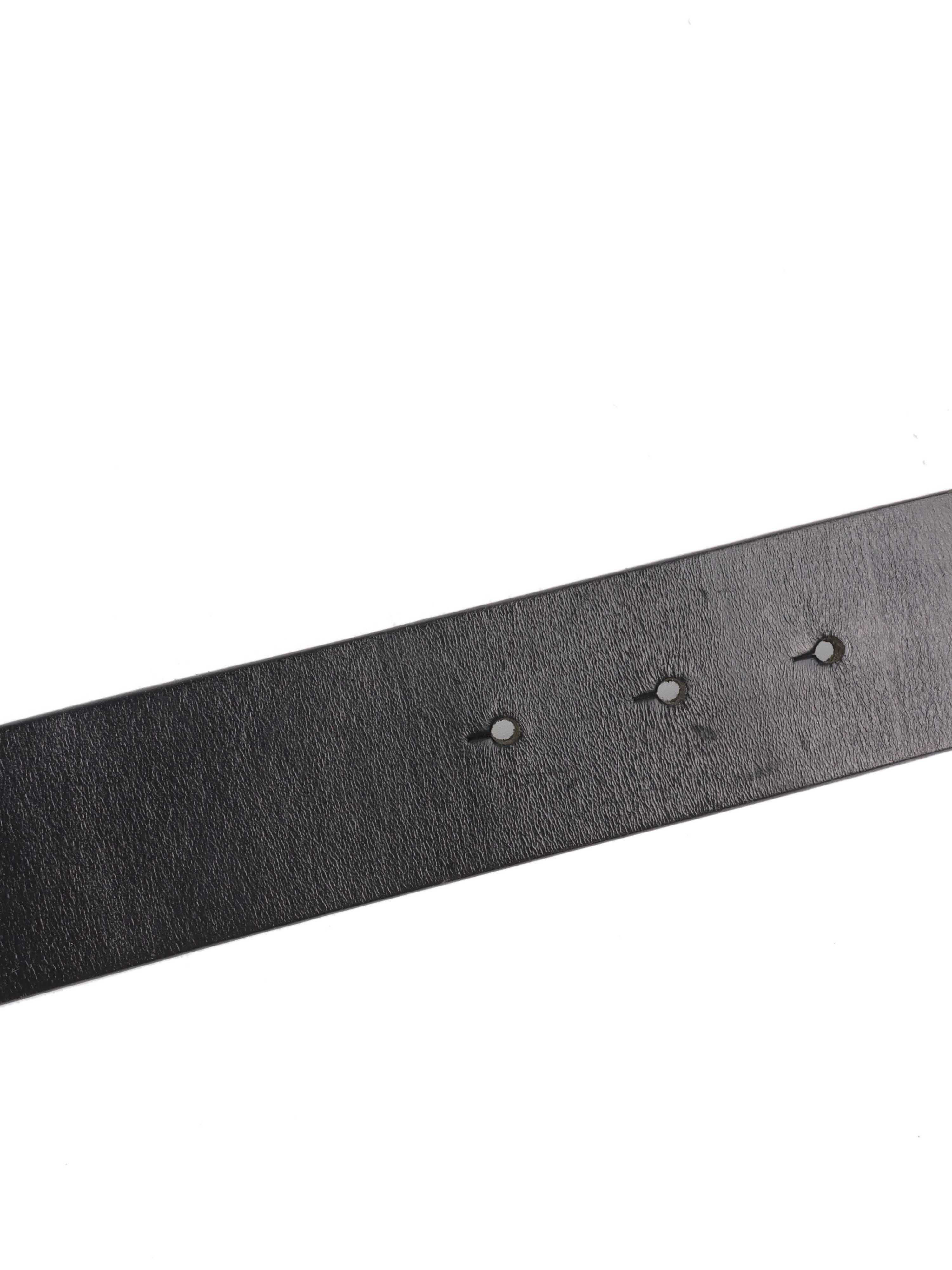 Versace Black Genuine Leather Belt for Men - Stylish Designer Fashion Accessory for Jeans, Suits & Casual Wear