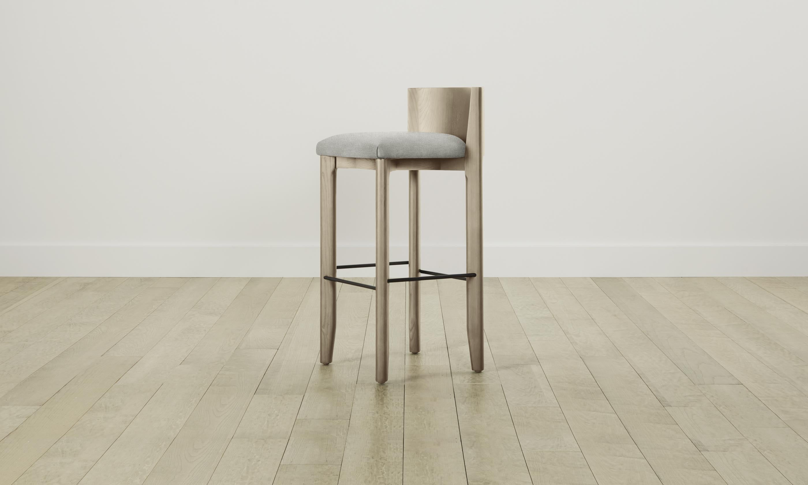 Premium Delancey Bar & Counter Stool - Modern Performance Mélange Weave in Flint Gray - Perfect for Kitchen Islands, Breakfast Bars & Home Decor