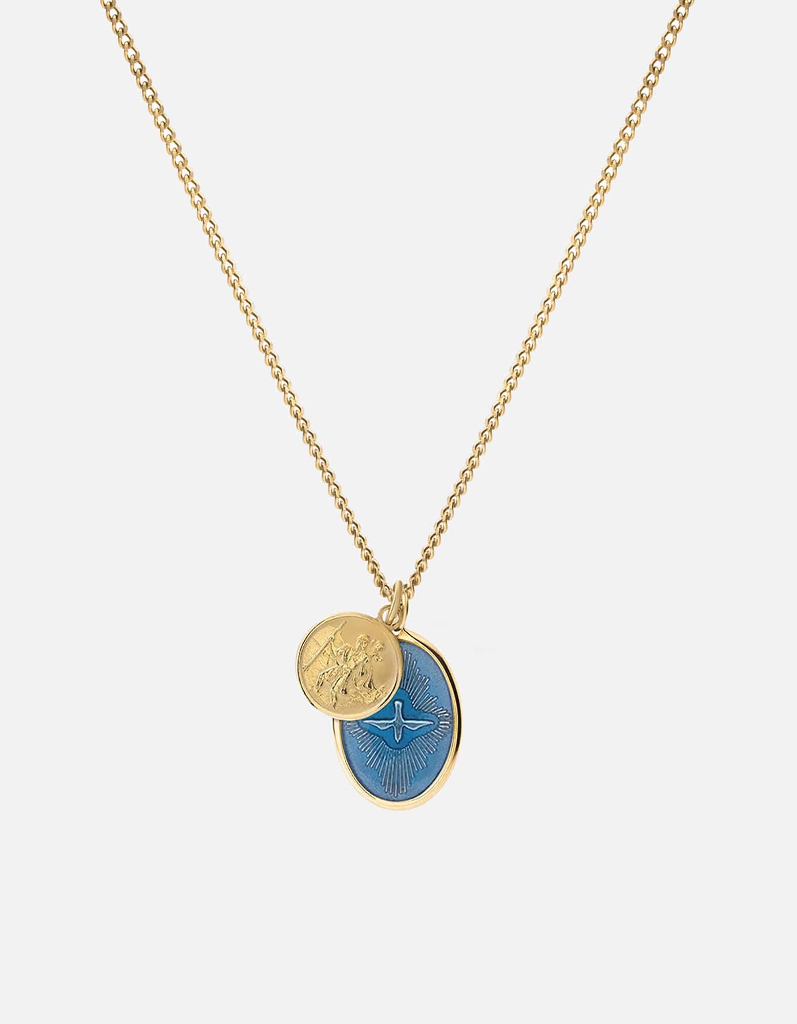 Mini Dove Necklace - 14K Gold Vermeil & Light Blue Enamel Charm Pendant - Perfect for Everyday Wear, Gifts & Special Occasions