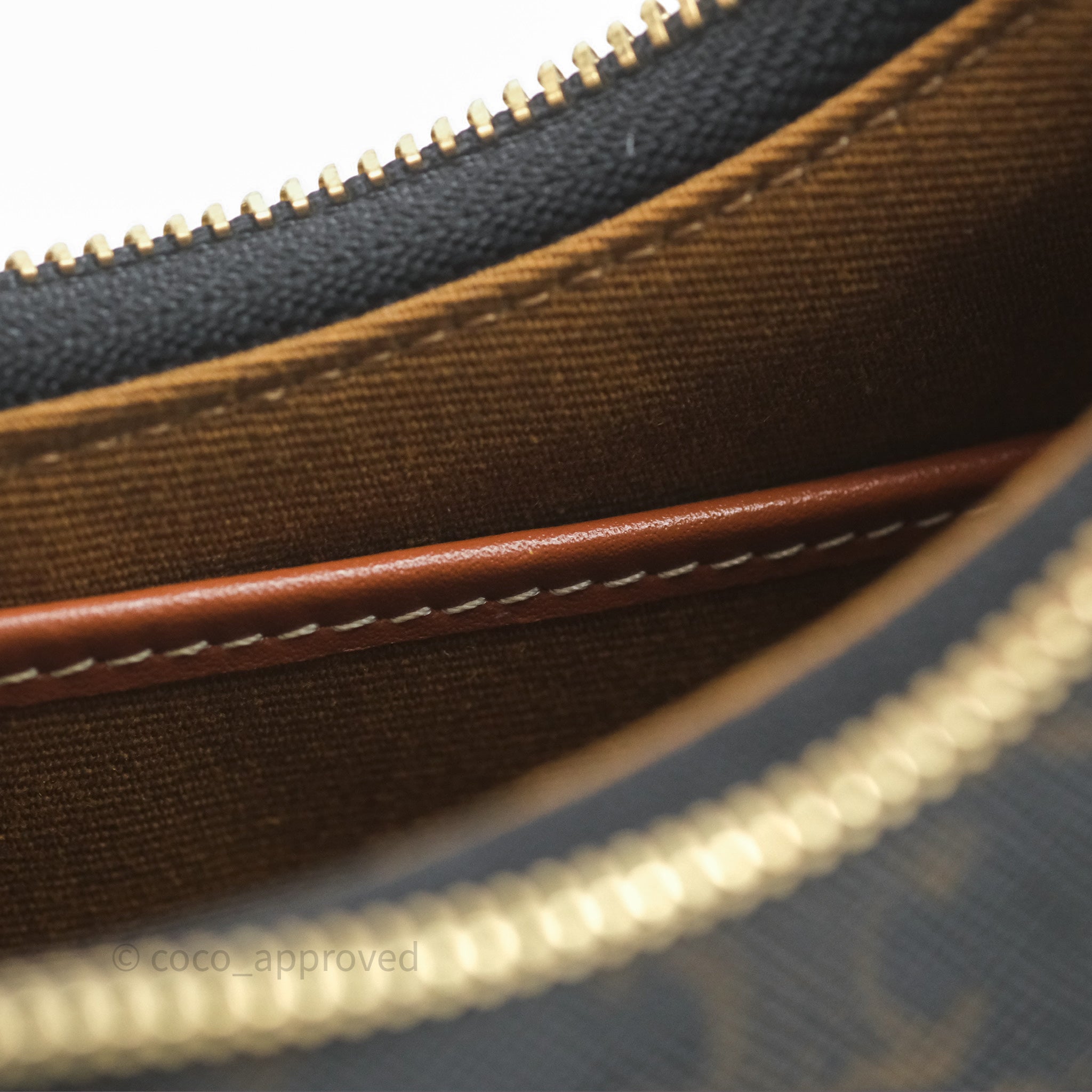 Celine Ava Bag in Triomphe Canvas & Calfskin Leather - Tan Crossbody Shoulder Bag for Women | Perfect for Work, Travel & Everyday Use