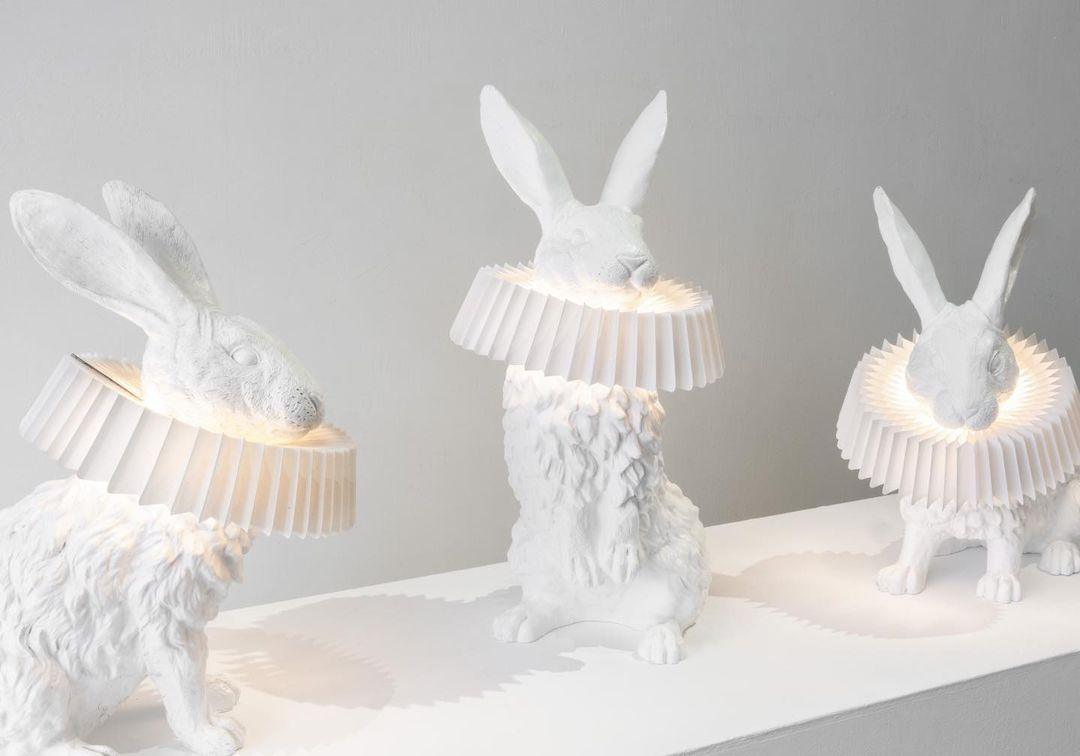 Rabbit X Table Lamp - Modern LED Nightstand Light for Bedroom, Living Room, and Office - Perfect for Reading, Decor, and Ambient Lighting