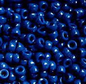 JOLLY STORE 1000pcs Opaque Navy 7x4mm Mini Pony Beads for Jewelry Making, DIY Crafts, and Kids Bracelets - Bulk Craft Beads for Necklaces, Keychains & Scrapbooking