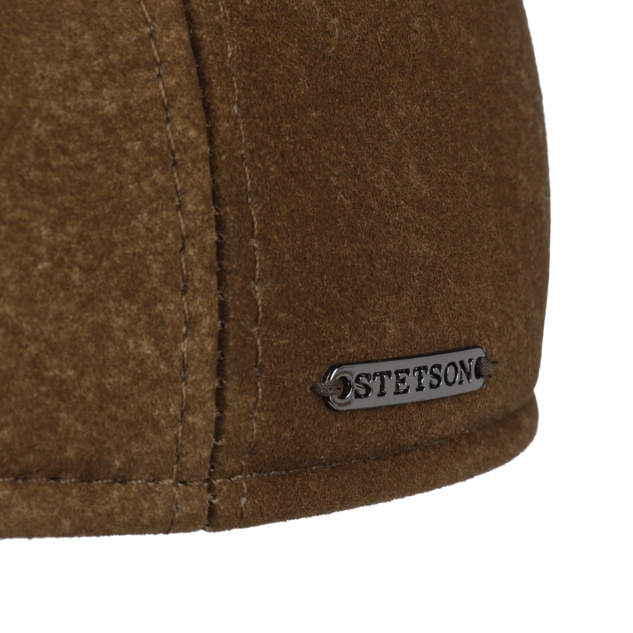 Stetson Texas Lambskin Flat Cap for Men - Genuine Leather Western Hat for Cowboy Style, Outdoor & Casual Wear