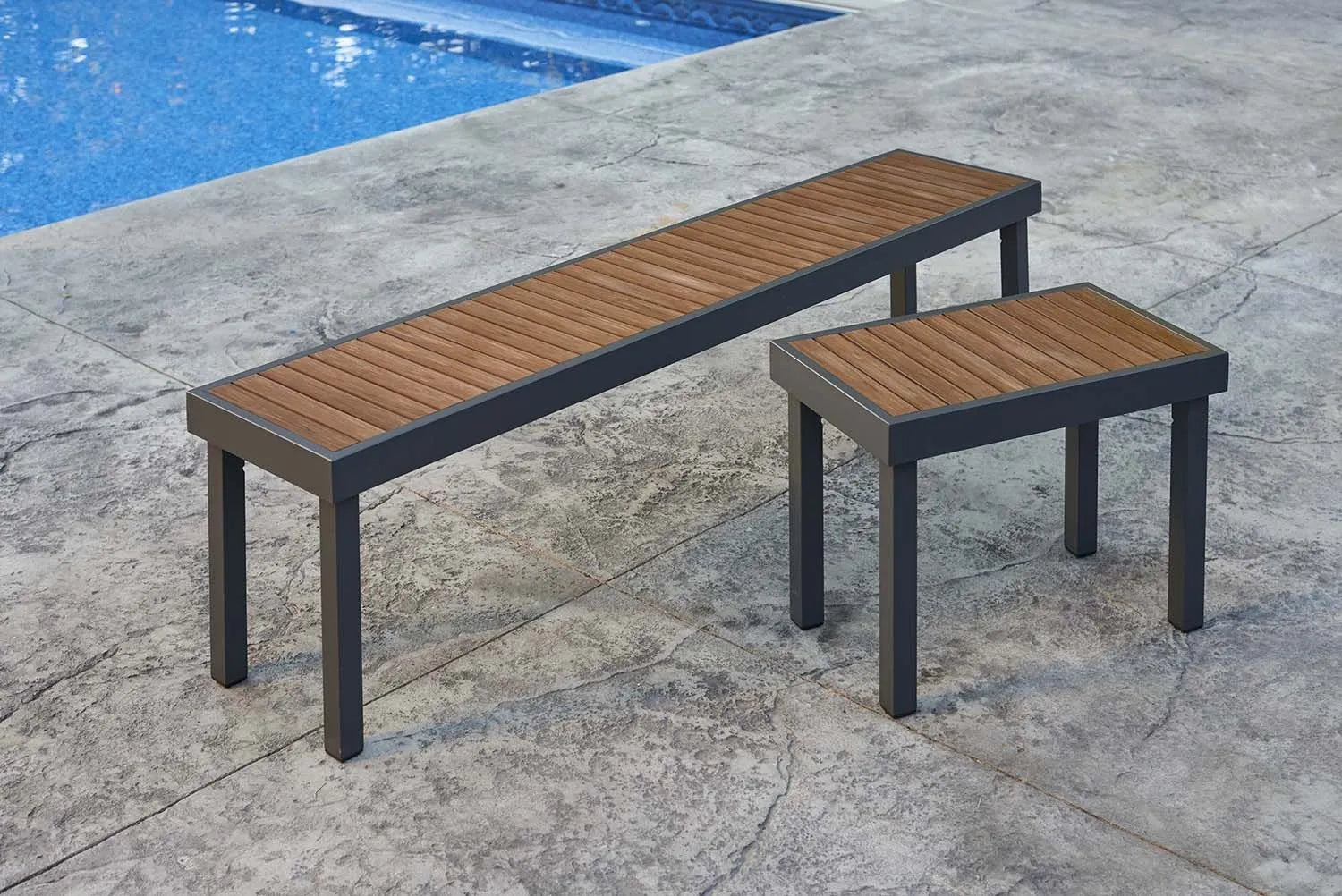 The Outdoor Greatroom Company Kenwood Short Bench - Durable Outdoor Bench for Patio, Garden, and Backyard - Perfect for Relaxing, Entertaining, and Outdoor Gatherings