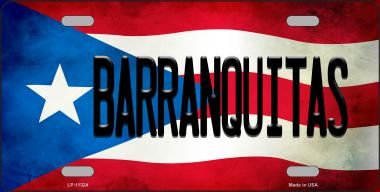 Smart Blonde Barranquitas Puerto Rico Flag Metal License Plate - Novelty Car Accessory LP-11324 | Perfect for Cars, Trucks, and Motorcycles