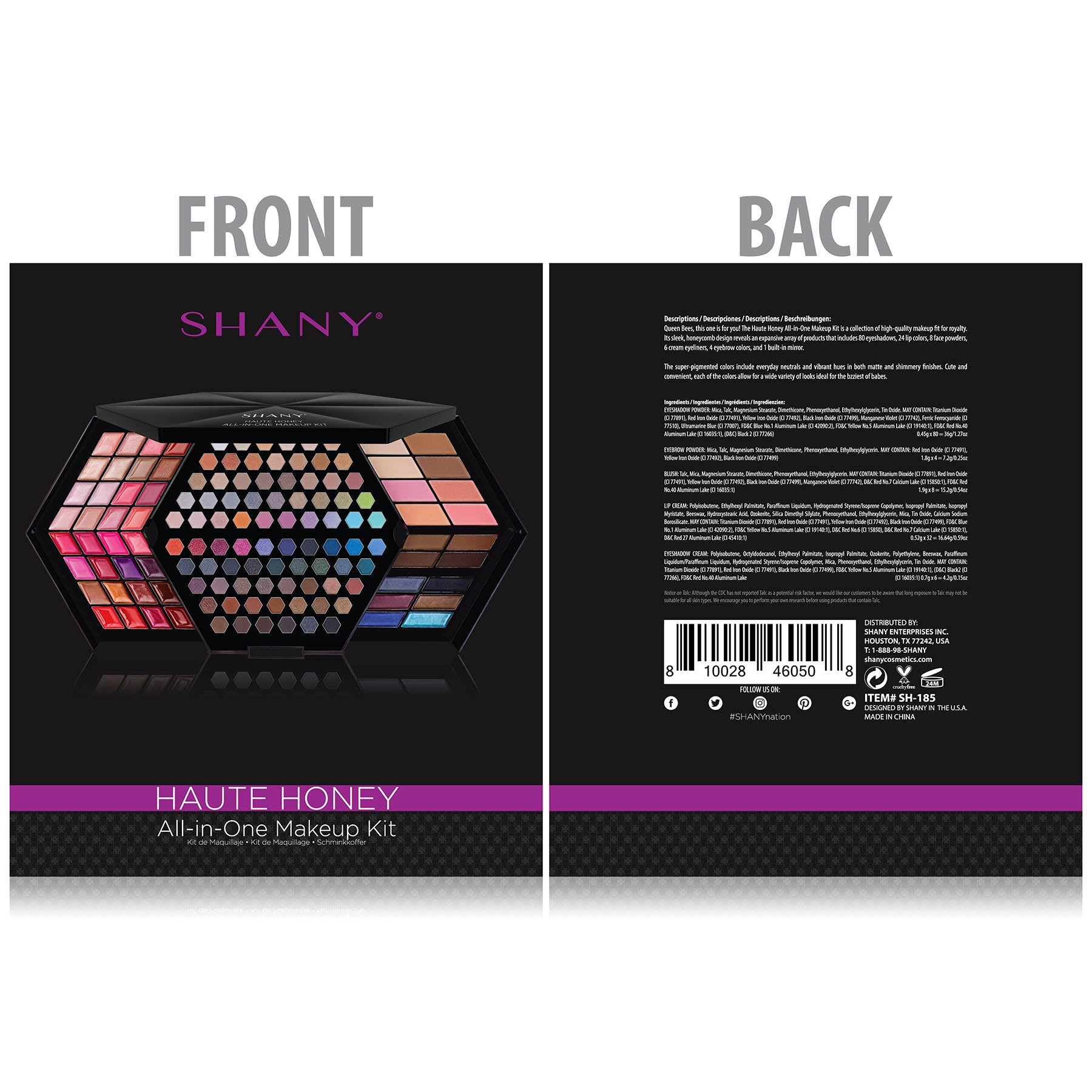 Haute Honey All-in-One Makeup Kit | Complete Cosmetic Set with Foundation, Eyeshadow & Lipstick | Perfect for Daily Use, Special Occasions & Professional Makeup Artists