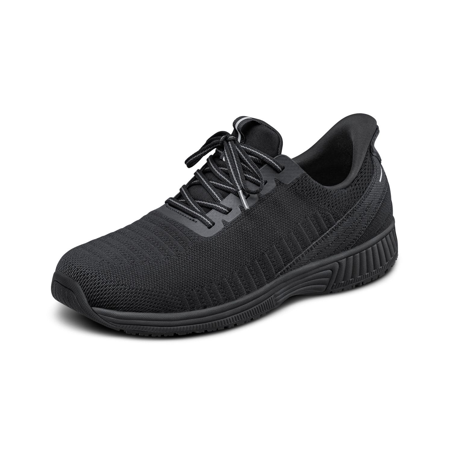 Orthofeet Men's Orthopedic Knit Hands-Free Sneakers - Comfortable Slip-On Walking Shoes for Plantar Fasciitis & Diabetic Foot Care - Perfect for Walking, Travel & Everyday Wear