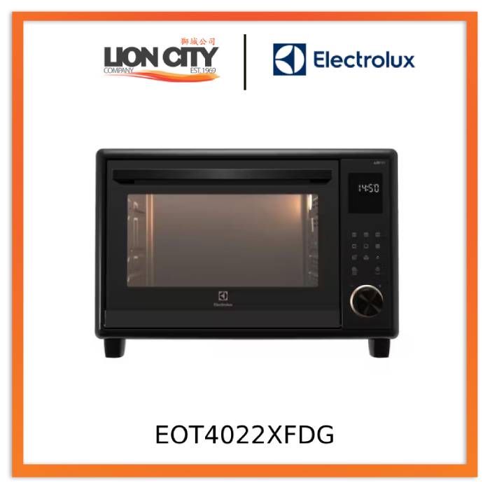 Electrolux EOT4022XFDG 40L UltimateTaste 700 Freestanding Electric Oven - Stainless Steel, Convection Baking, Perfect for Home Kitchens & Small Restaurants