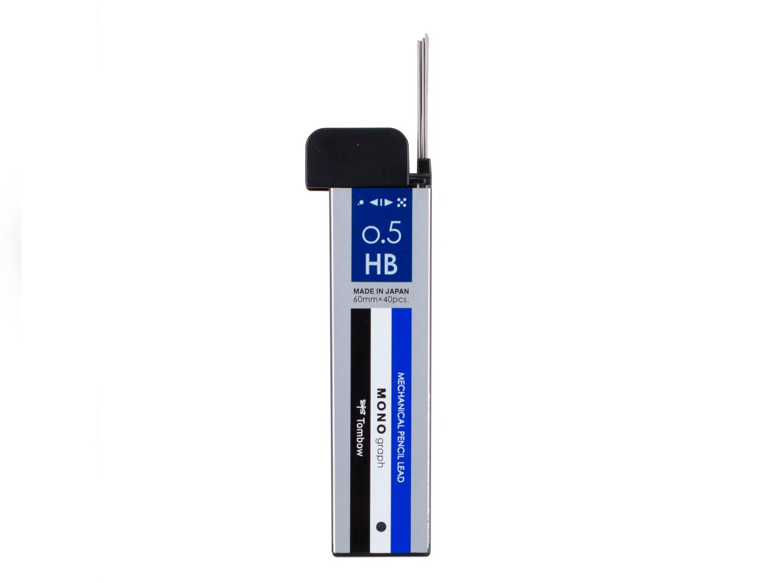 Tombow MONO Graph Mechanical Pencil Lead Refills 0.5mm HB - 12 Pack for Writing, Drawing & Sketching - Perfect for School, Office & Art Projects