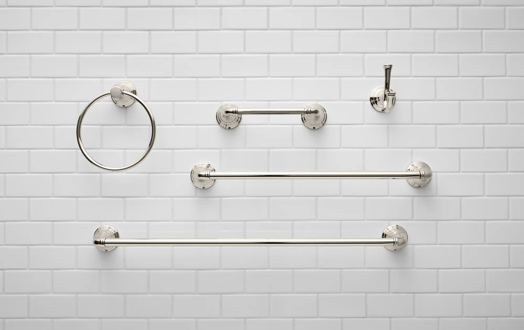 Delancey® Modern Toilet Paper Holder - Wall Mounted Bathroom Tissue Roll Stand - Durable Stainless Steel for Home, Hotel, and Office Use