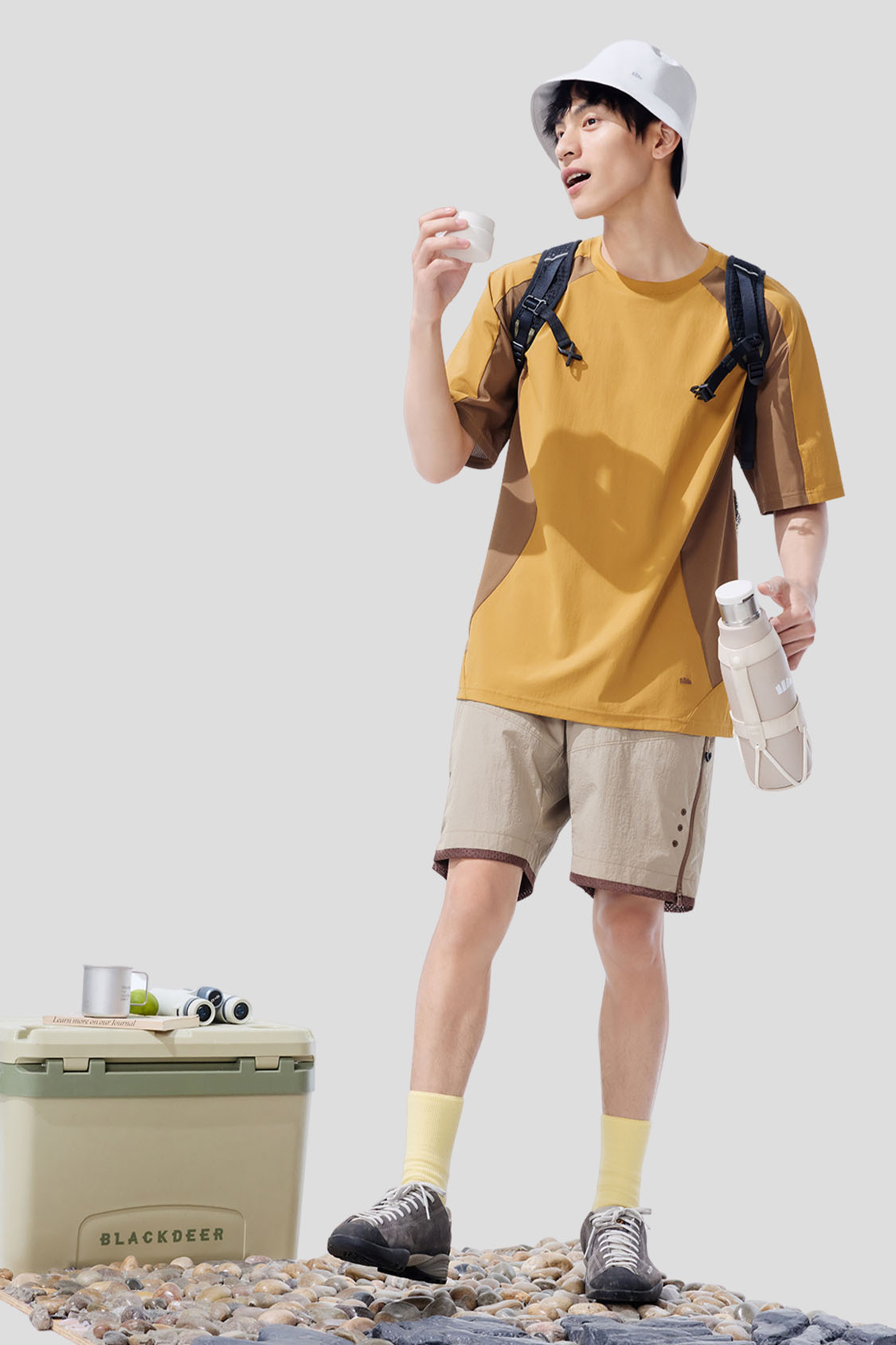 Stride Men's Quick Dry Outdoor T-Shirt - Moisture Wicking, Breathable & Lightweight for Hiking, Camping & Travel