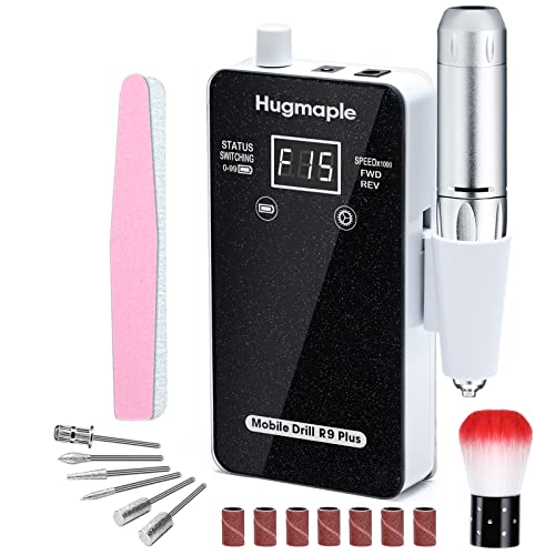 Professional 30000rpm Electric Nail Drill Machine Kit - Acrylic & Polygel Manicure Pedicure Tools with Drill Bits for Beginners & Salon Use (Black) | Perfect for Home Nail Care & Professional Salon Services