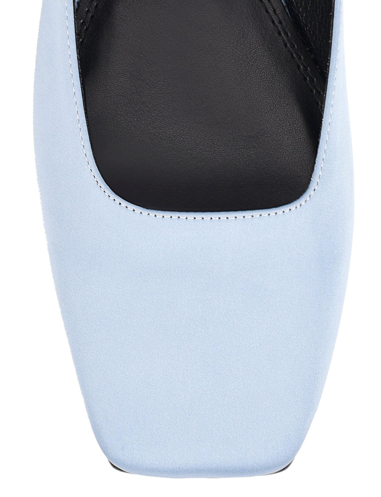 Xanthe Mary Jane Mules for Women - Blue Satin Slip-On Shoes | Comfortable & Stylish | Perfect for Casual Wear, Office, and Special Occasions