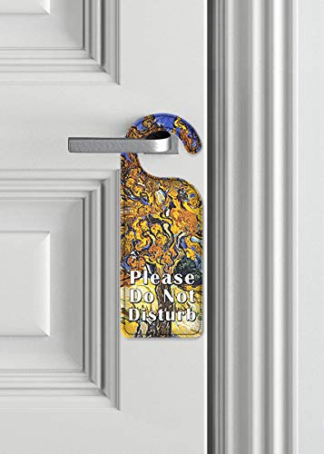Van Gogh Mulberry Tree Do Not Disturb Door Hanger - Decorative Art Plate for Hotels, Offices & Bedrooms - Perfect Privacy Sign for Spa, Vacation Rental & Home Decor