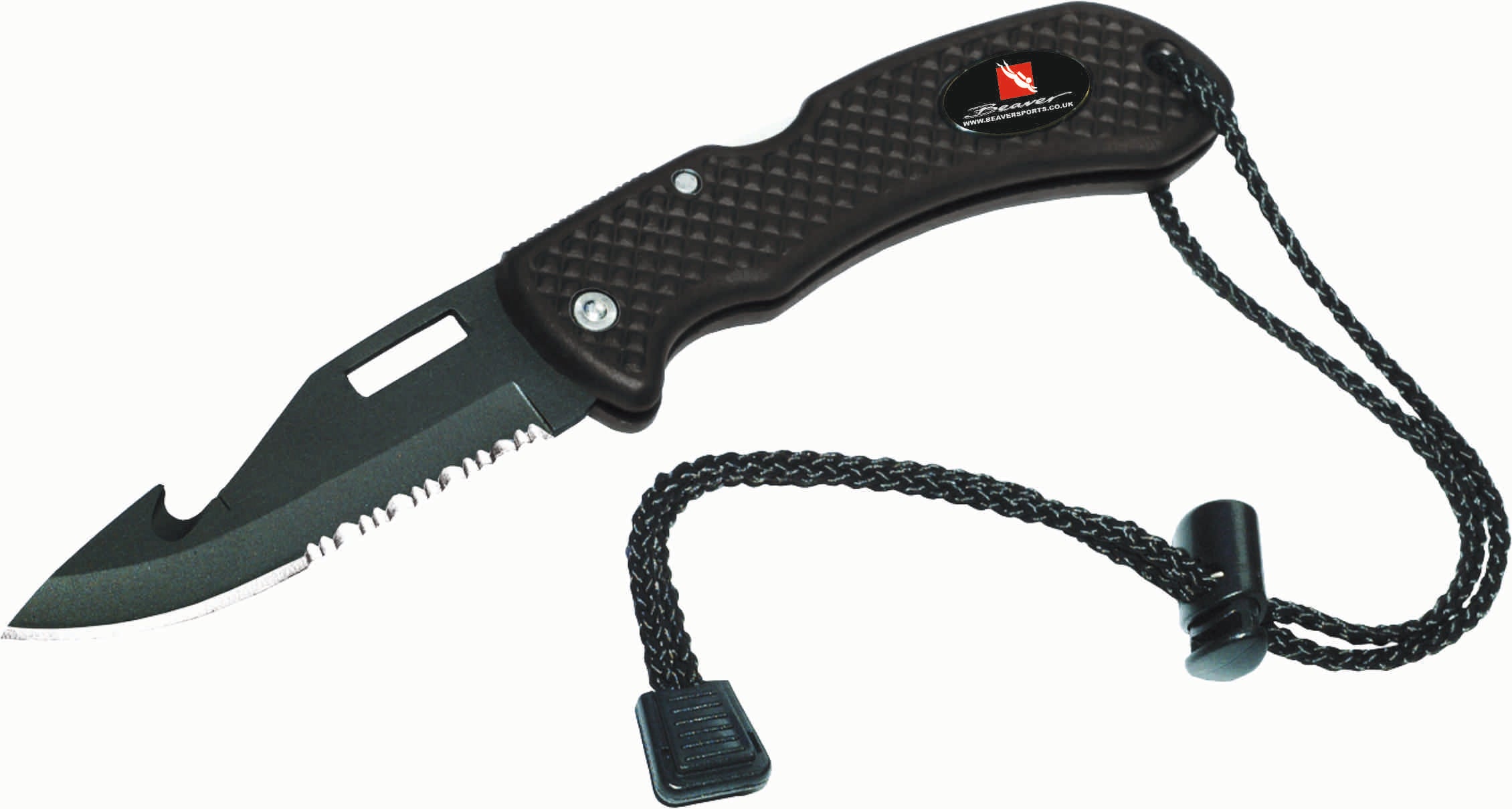 Beaver Black Venture Folding Pocket Knife - Compact & Durable EDC Knife for Camping, Hiking, and Outdoor Adventures