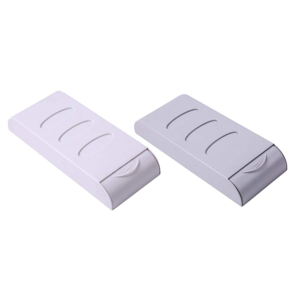 Cabilock 2-Pack Hidden Drawer Storage Box - Under Desk Organizer for Pencils, Stationery & Office Supplies | Perfect for Home Office, Kitchen & Bathroom Organization