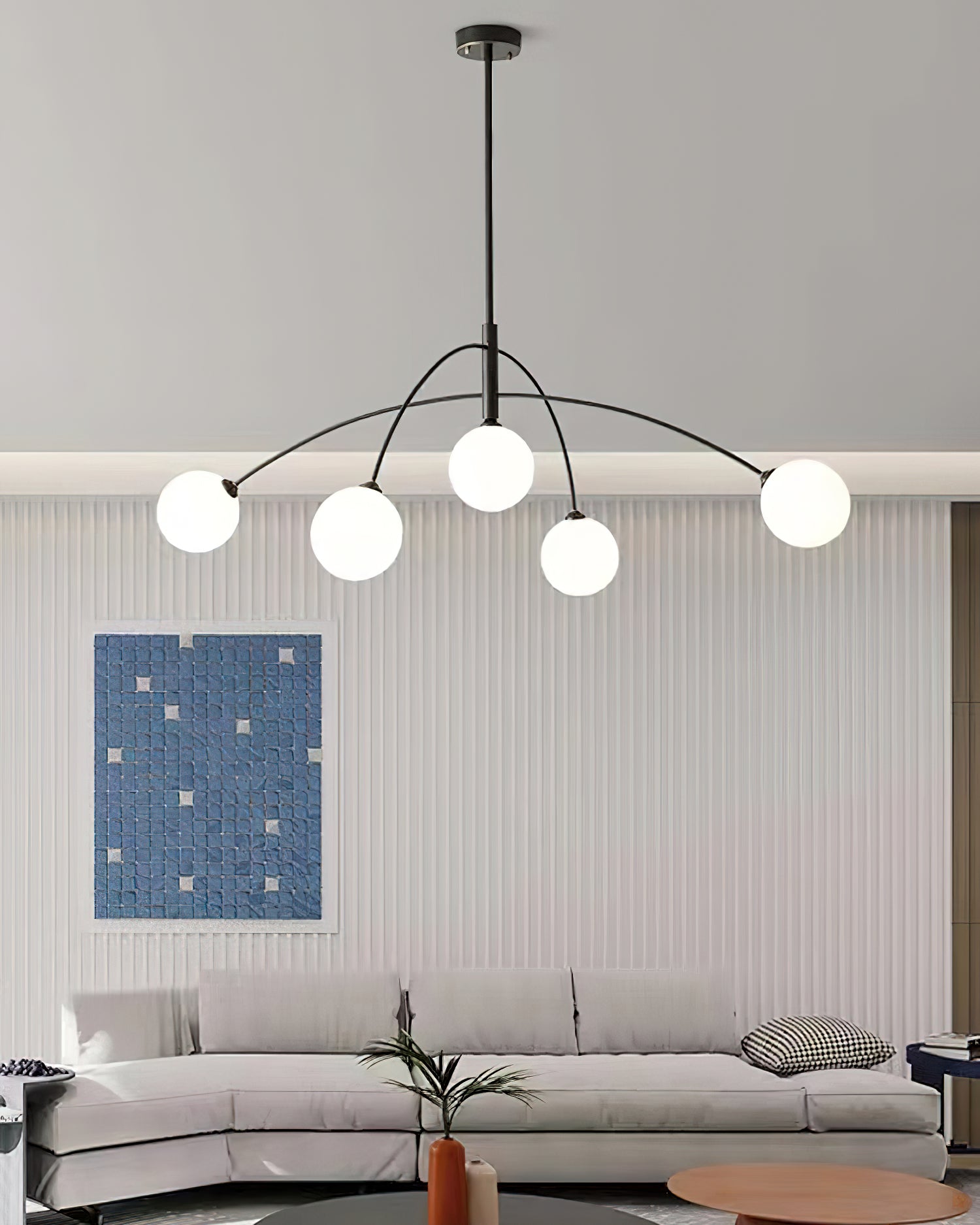 Elegant Fellows Chandelier - Modern Crystal Ceiling Light Fixture for Dining Room, Living Room & Bedroom | Perfect for Home Decor & Interior Design