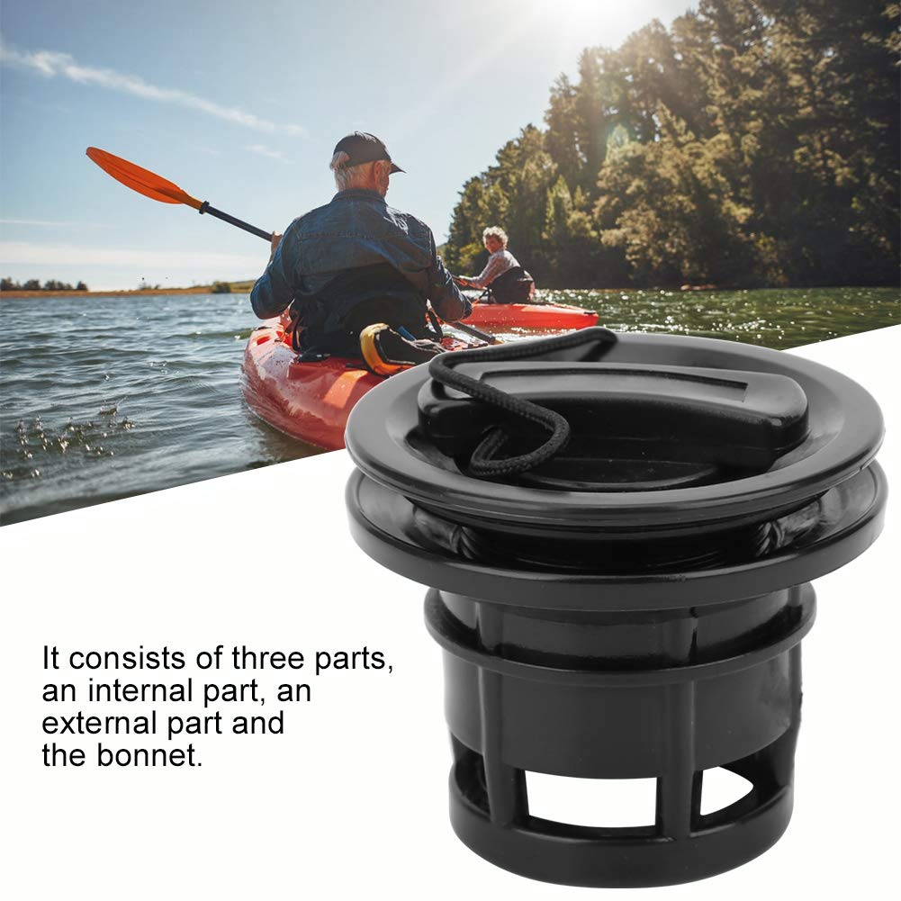 OUKENS PVC Double Seal Anti-Leak Boat Air Valve with Spiral Plug - Leak-Proof Replacement for Inflatable Boats, Rafts, Paddle Boards, Surfboards & Airbeds - Perfect for Water Sports, Camping & Beach Activities