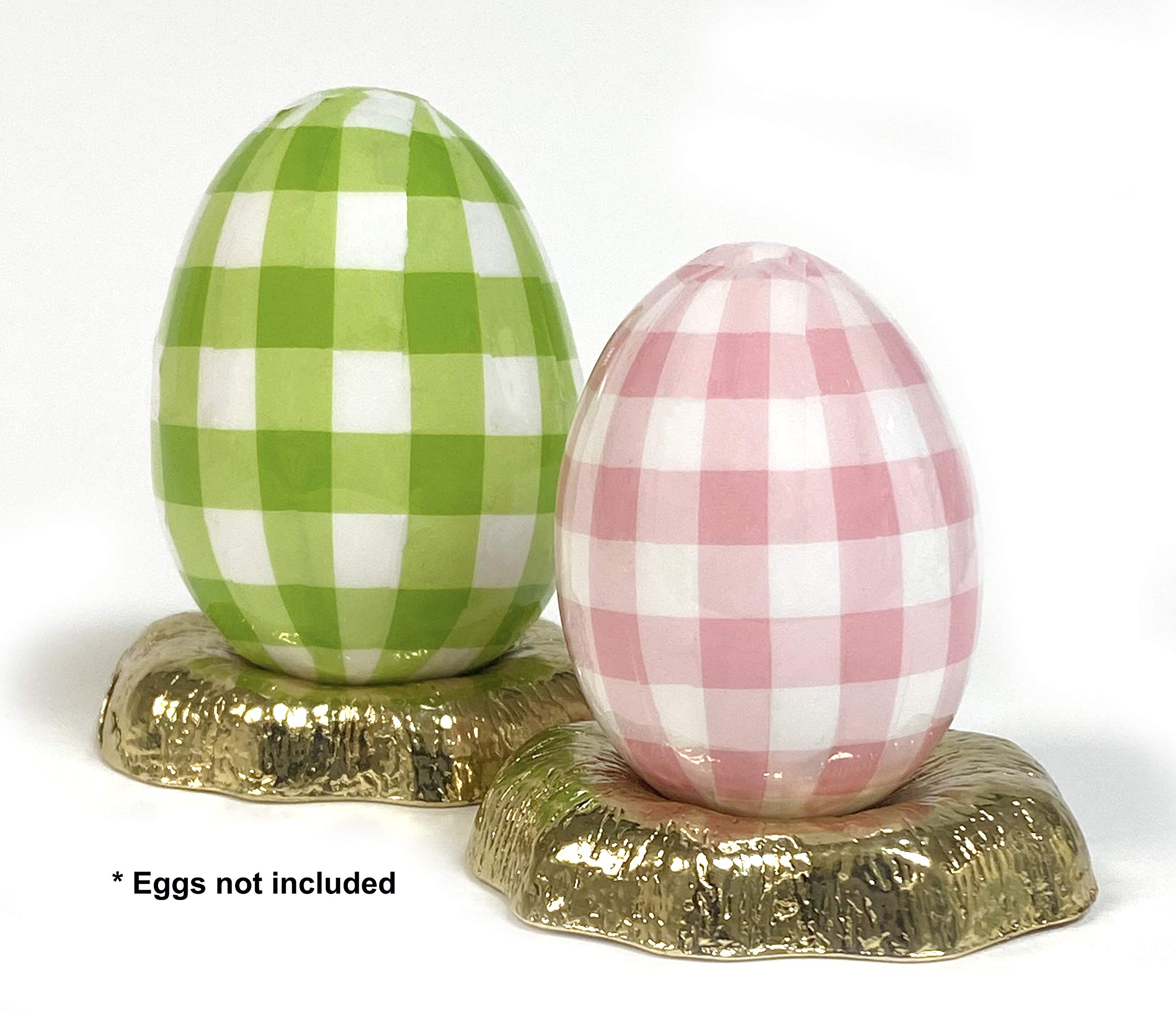National Artcraft® Gold Finish Egg Display Stand (Set of 3) - Elegant Easter Decor, Table Centerpiece for Spring Celebrations, Home & Party Decoration