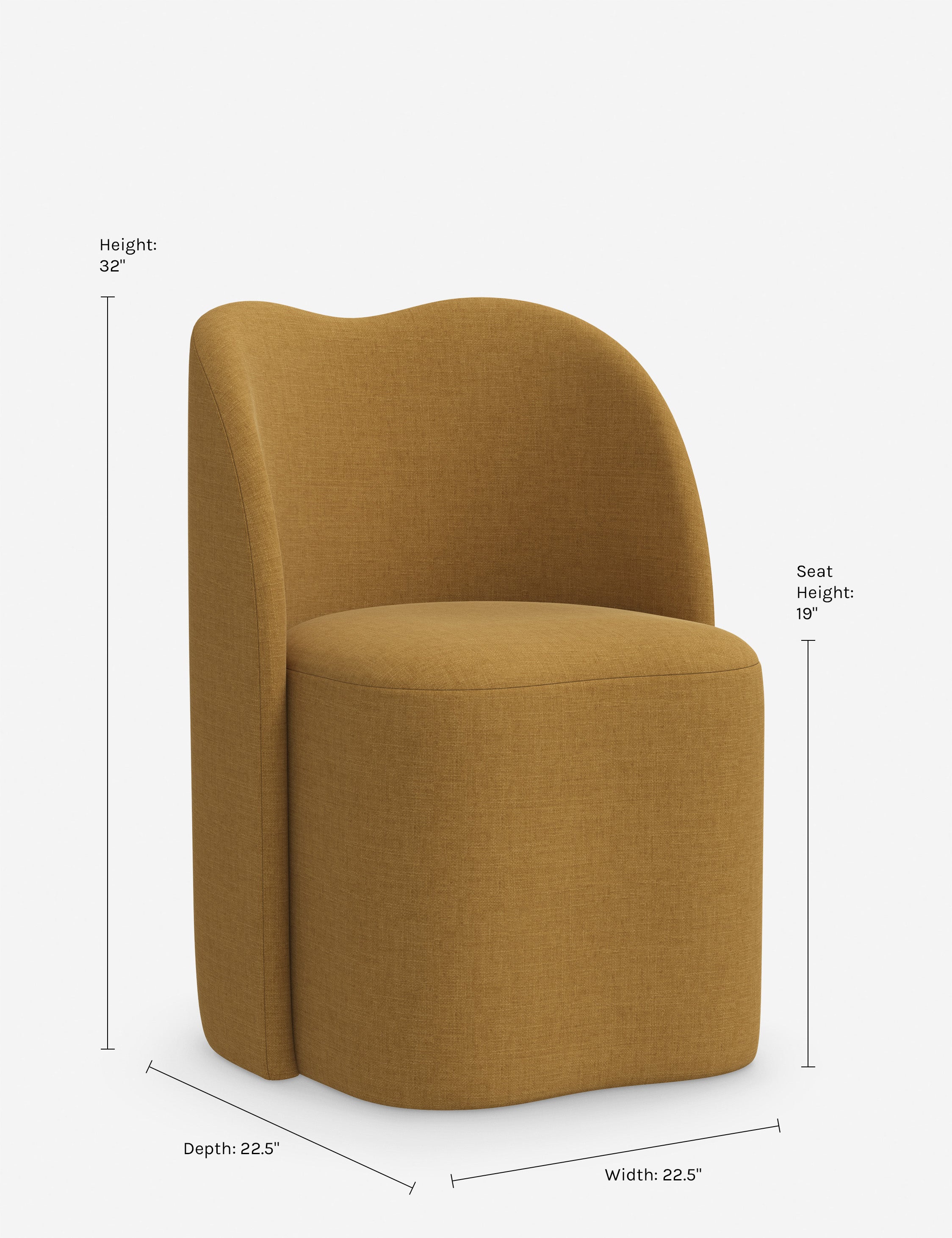 Bedell Dining Chair - Modern & Comfortable Kitchen Dining Room Chair for Home & Office - Perfect for Family Meals, Entertaining Guests & Workspace