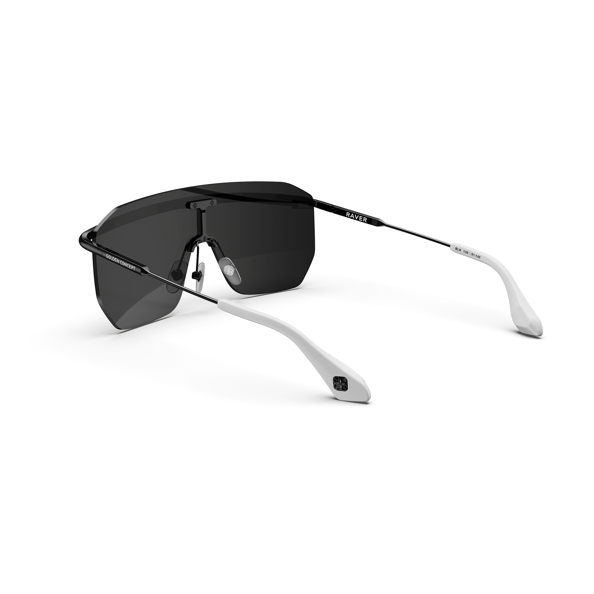 Black Raver Sunglasses for Women & Men - UV Protection, Trendy Party & Festival Eyewear - Perfect for Raves, Concerts & Outdoor Activities