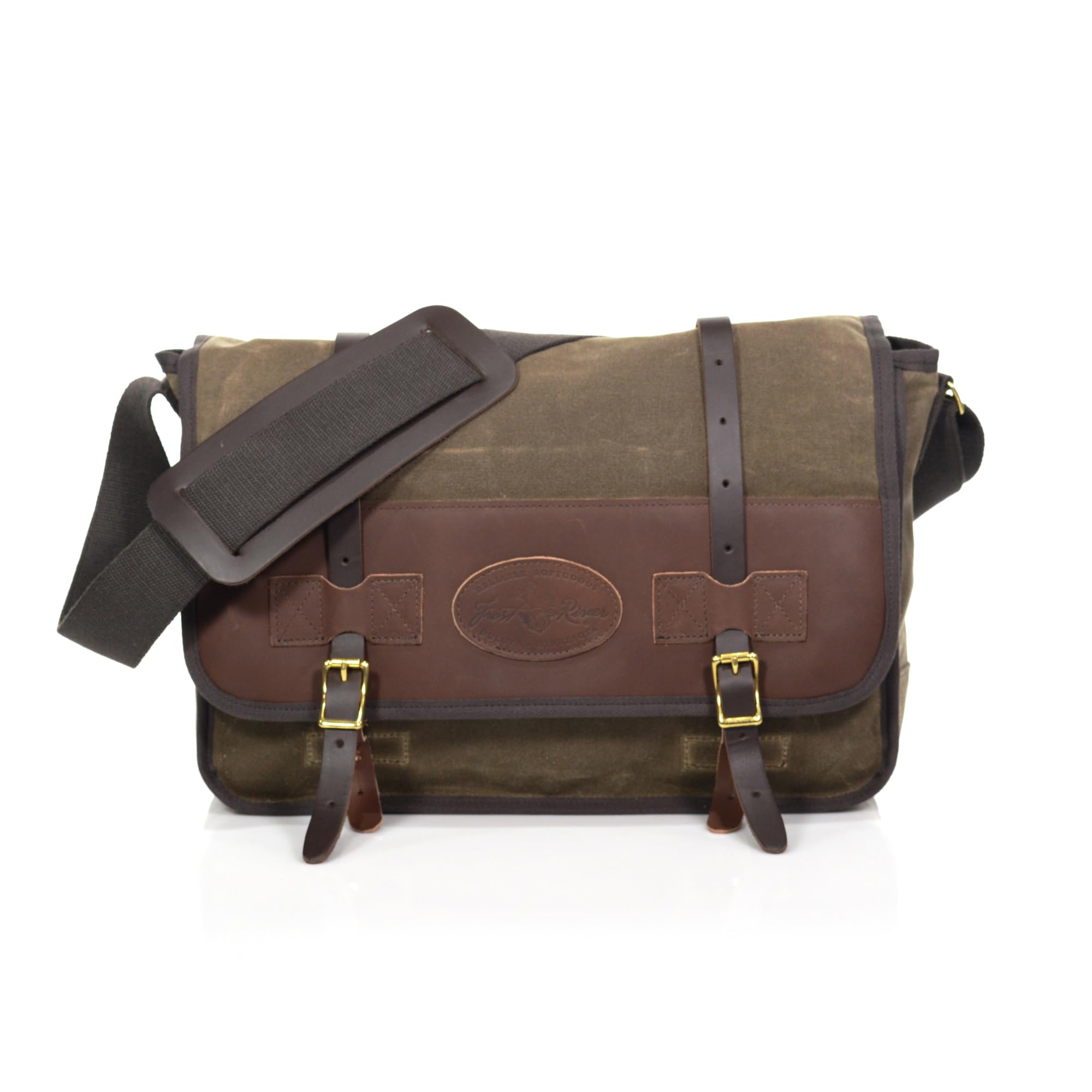 Frost River Vintage Messenger Bag - Durable Waxed Canvas Crossbody Bag for Men & Women | Perfect for Work, Travel & Everyday Use