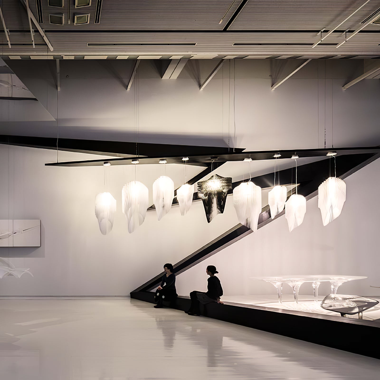 Aria Gold Suspension Lamp - Modern Hanging Pendant Light for Dining Room, Kitchen Island & Bedroom Decor