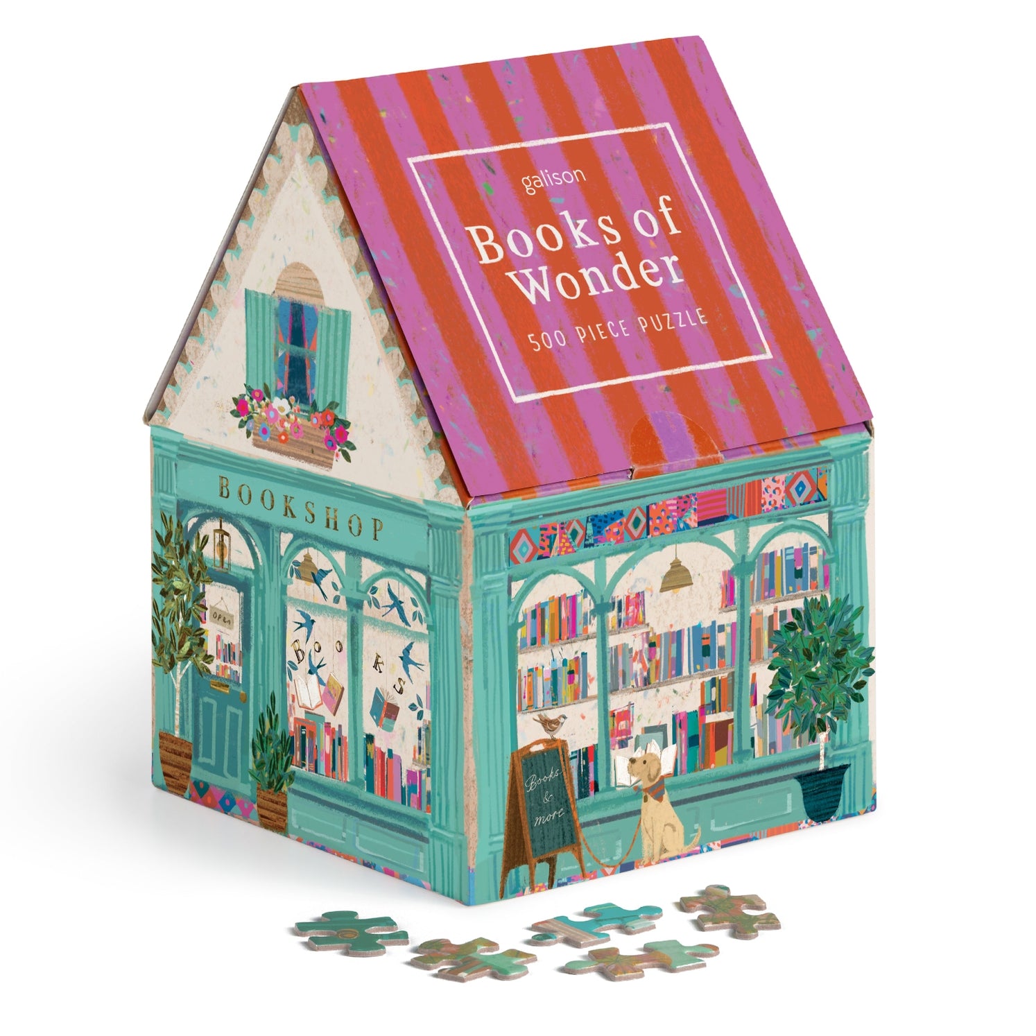 Books of Wonder 500 Piece Jigsaw Puzzle - Beautiful Book Cover Art Puzzle for Adults & Teens, Perfect for Family Game Night & Relaxation