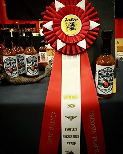 Award-Winning Black Garlic Hot Sauce – Infused with Premium Peppers, Bold Flavor for Meat, Poultry, Seafood & Tofu – Columbus Ohio Crafted Gourmet Condiment (5oz) | Perfect for Grilling, BBQ & Gourmet Cooking