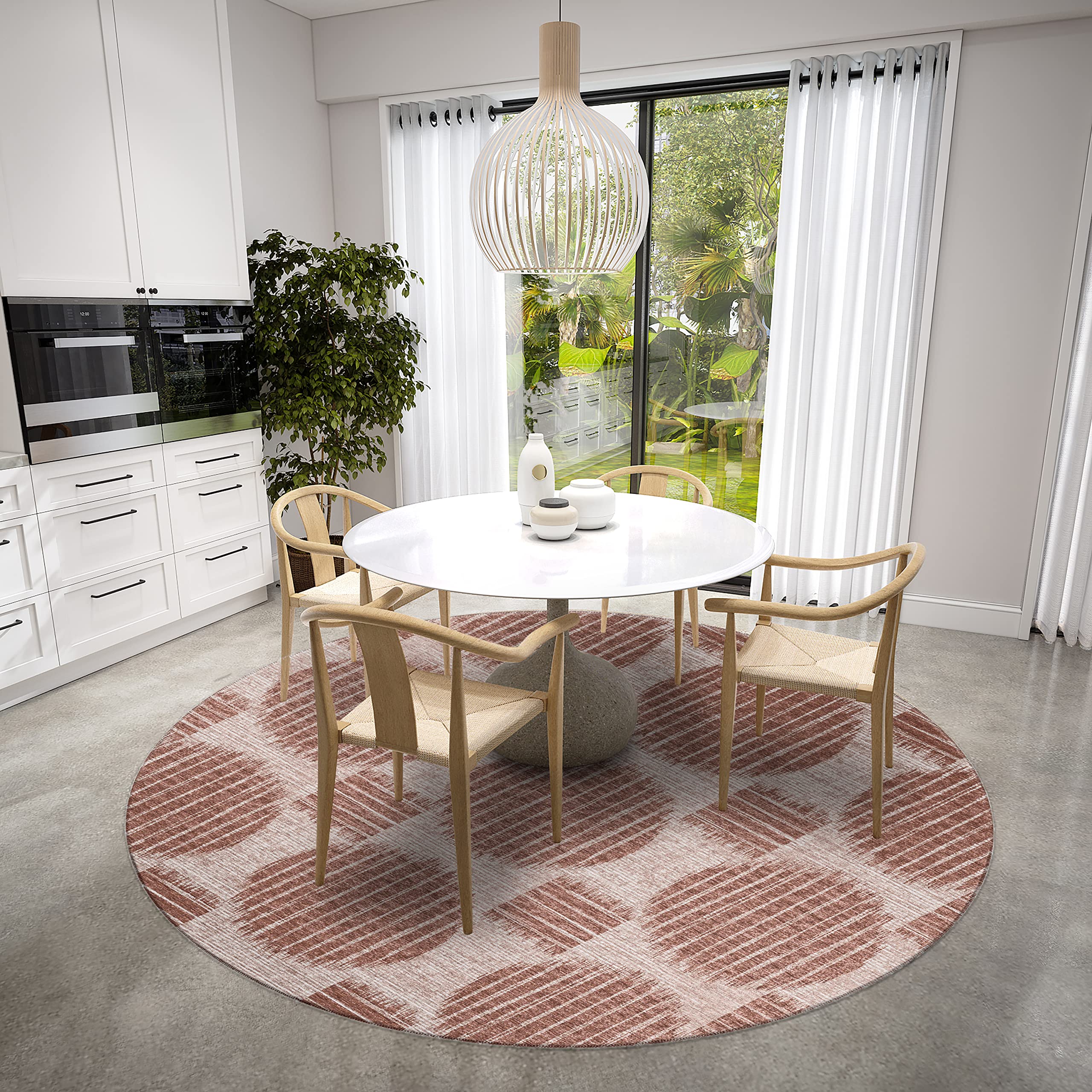 Addison Rugs Yuma AYU43 Brown 8' x 8' Area Rug - Soft & Durable Handwoven Indoor/Outdoor Carpet for Living Room, Bedroom, or Patio Decor