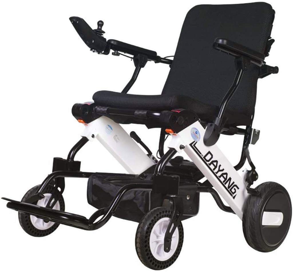 **ZCYXQR Lightweight Folding Electric Wheelchair for Seniors - Portable & Automatic Mobility Scooter for Indoor/Outdoor Use - Ideal for Travel, Shopping & Daily Activities**