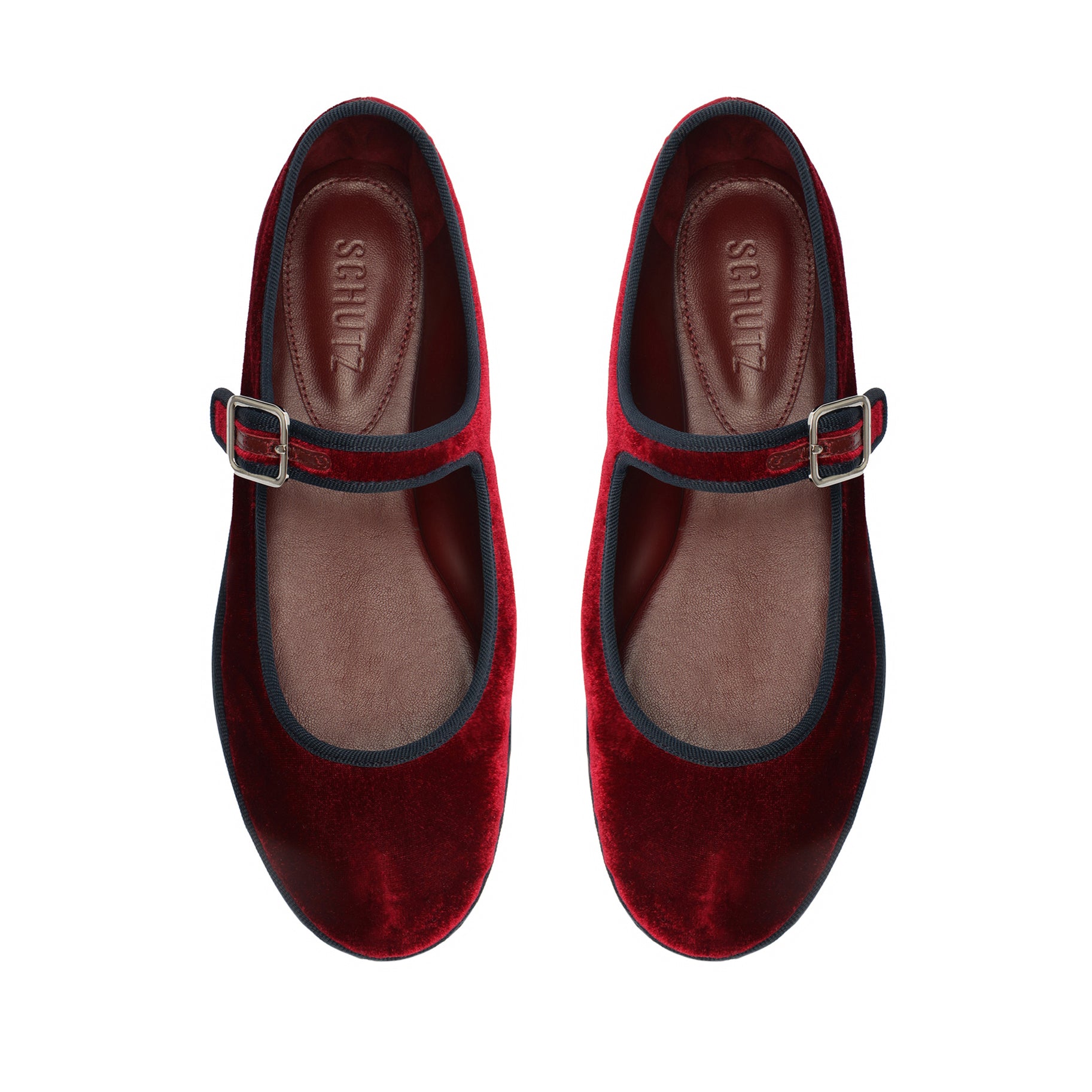 Clarissa Women's Velvet Flat Shoes - Comfortable Slip-On Loafers for Casual Wear, Office & Travel | Soft & Stylish Ballet Flats