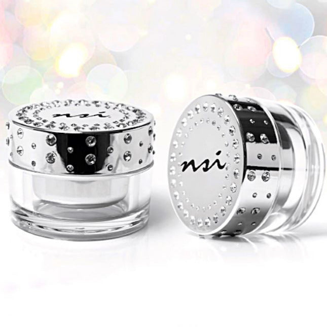 NSI Crystal Tabletop Bling Jar - Elegant Decorative Storage for Jewelry, Candles & Makeup | Perfect for Home Decor, Wedding Centerpieces & Gift Ideas