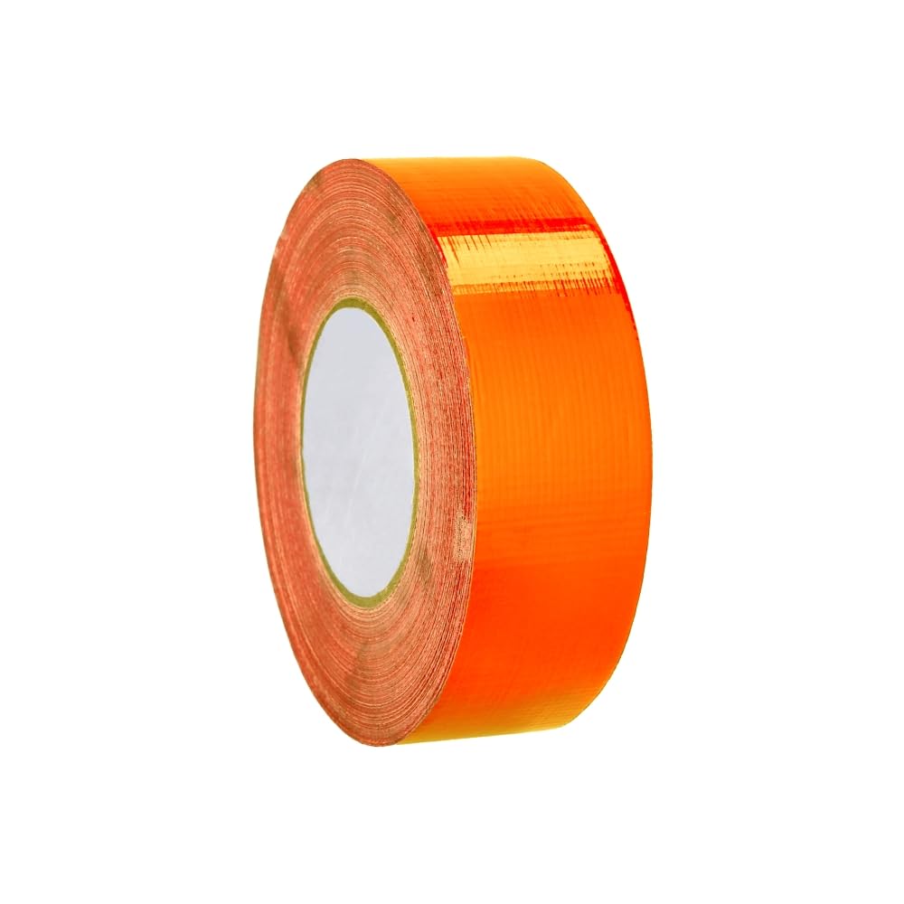 PSBM Orange Packing Tape with Dispenser - 2 Inch x 110 Yards, 12 Pack Heavy Duty Colored Packaging Tape for Moving, Storage & Shipping - Perfect for Home Office, Warehouse, and E-commerce Businesses