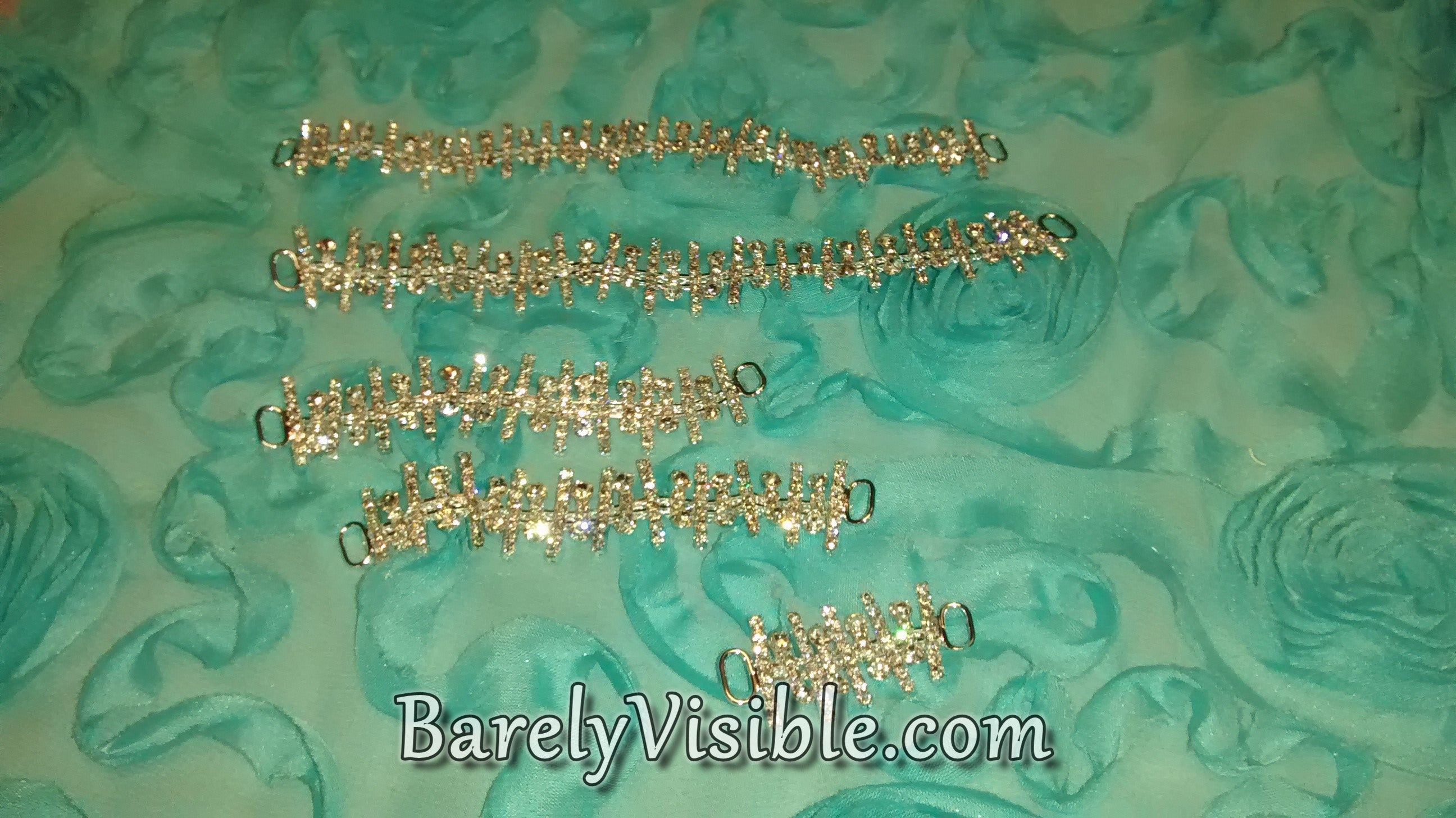 5-Piece Rhinestone Bikini Connector Set - Sparkling Swimsuit Accessories for Beach, Pool & Summer Fashion